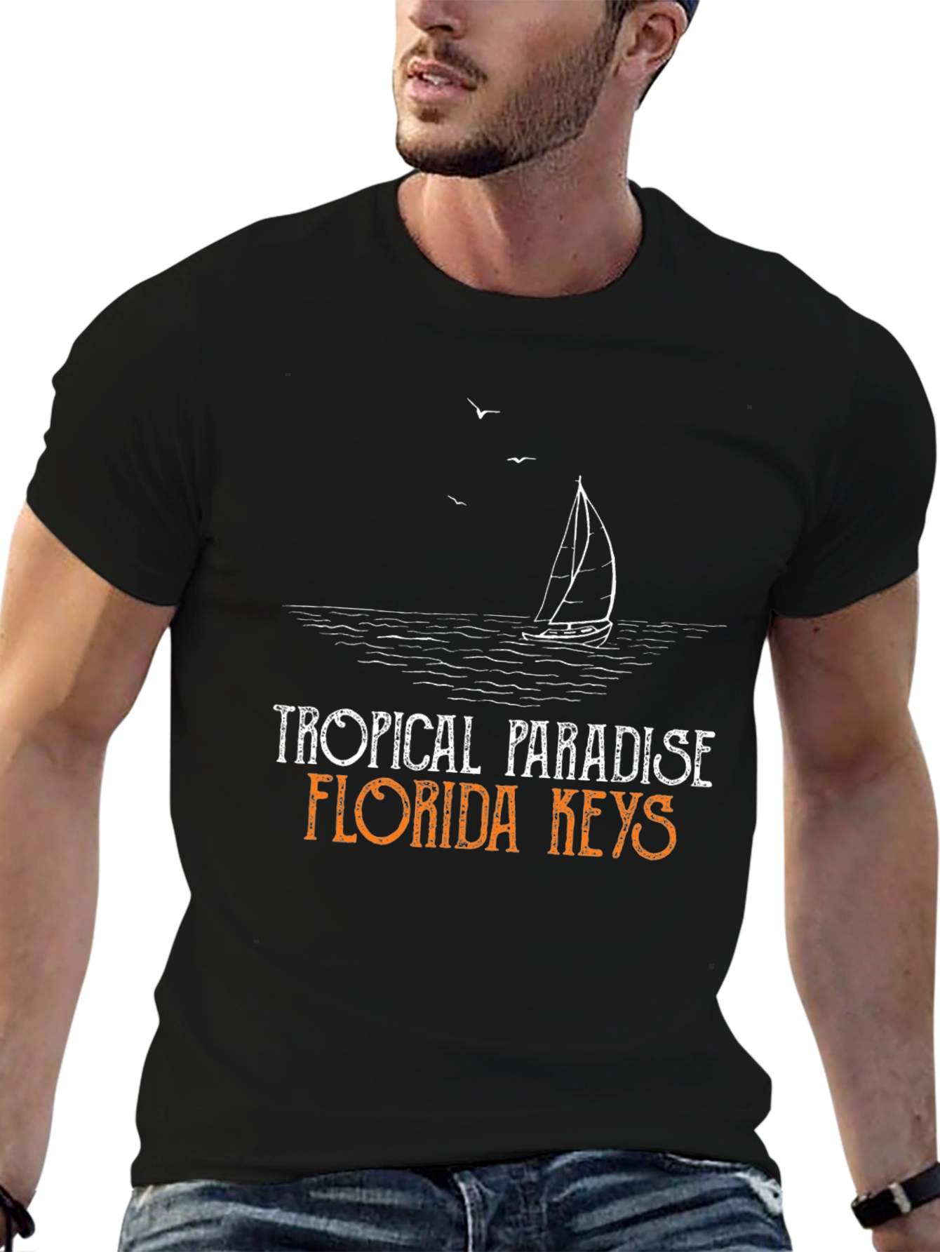 Tropical Paradise Florida Keys Graphic T-Shirt