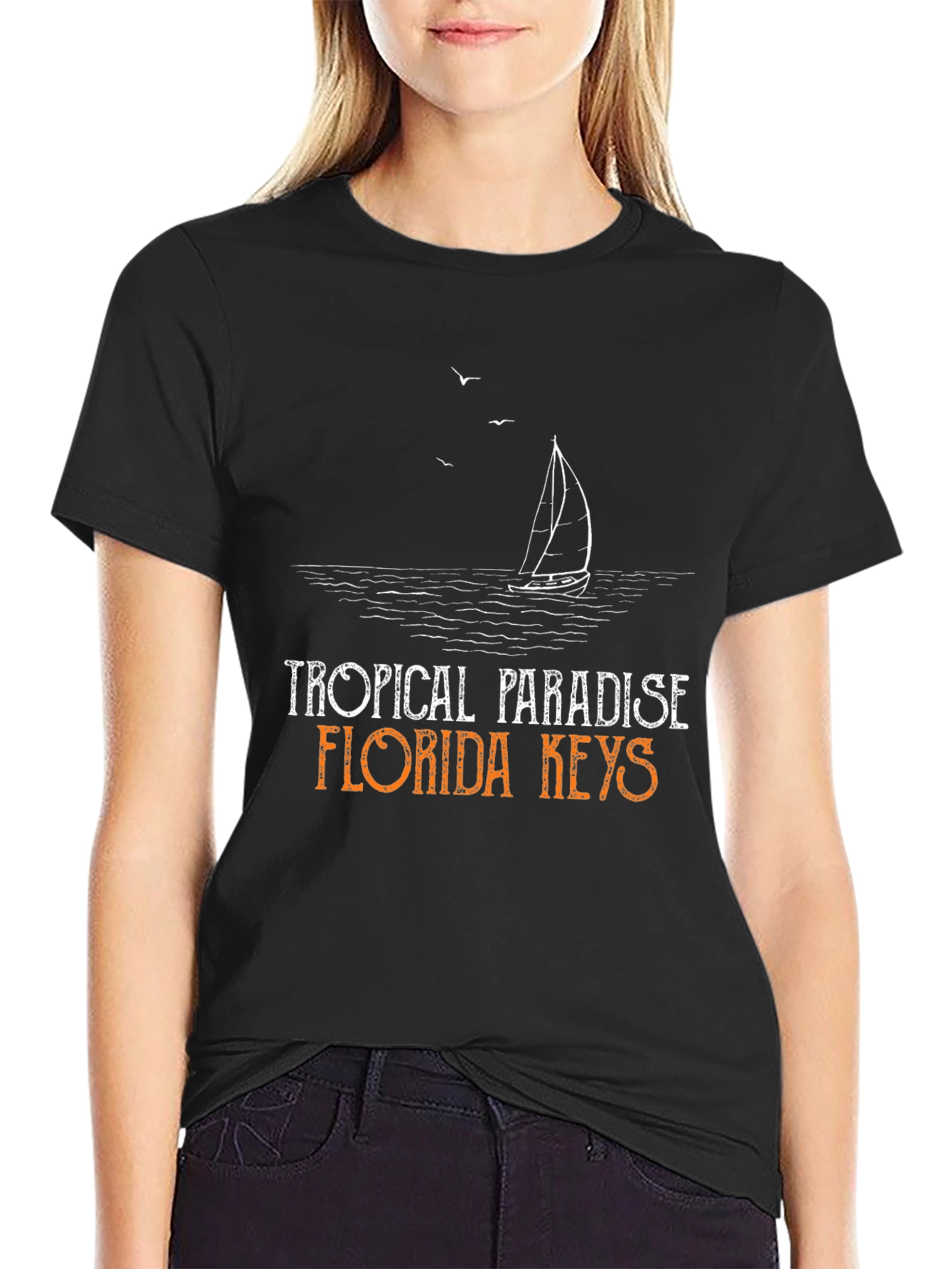 Tropical Paradise Florida Keys Graphic T-Shirt
