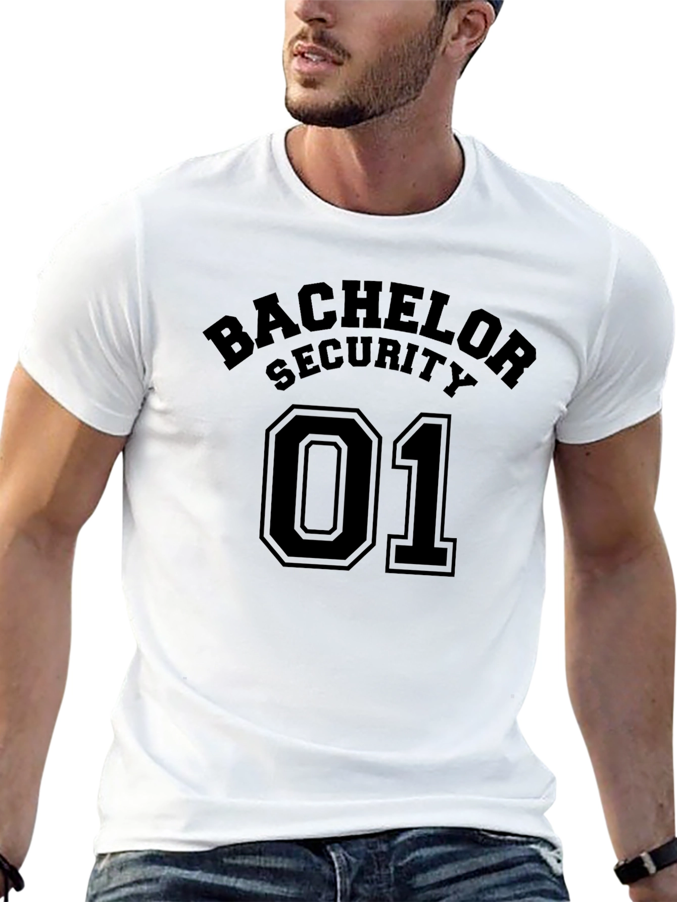 Bachelor Security 01 Crew Neck T-Shirt