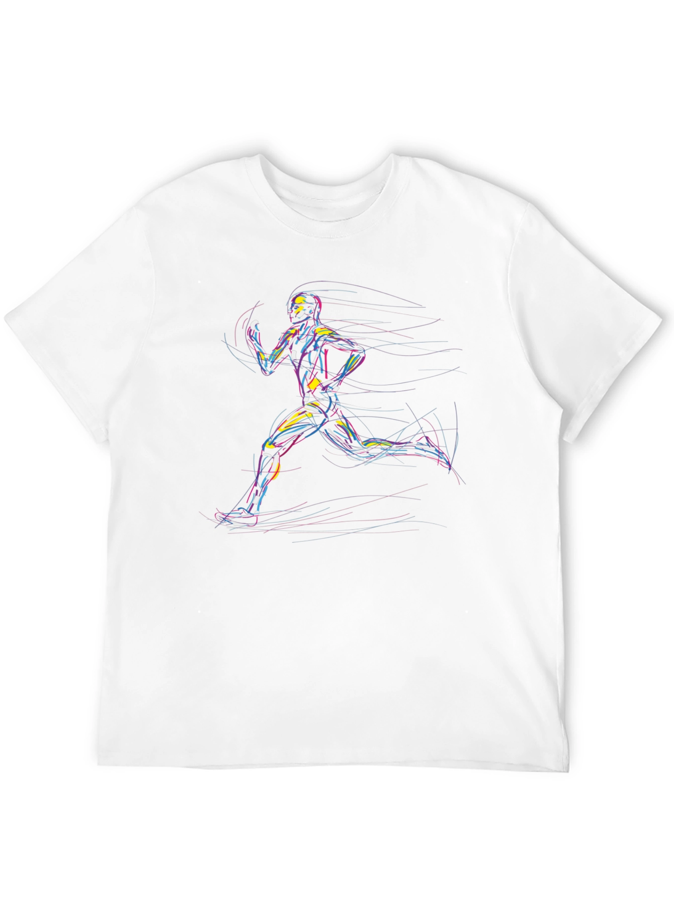 Runner Graphic Tee - Cool Artistic Design
