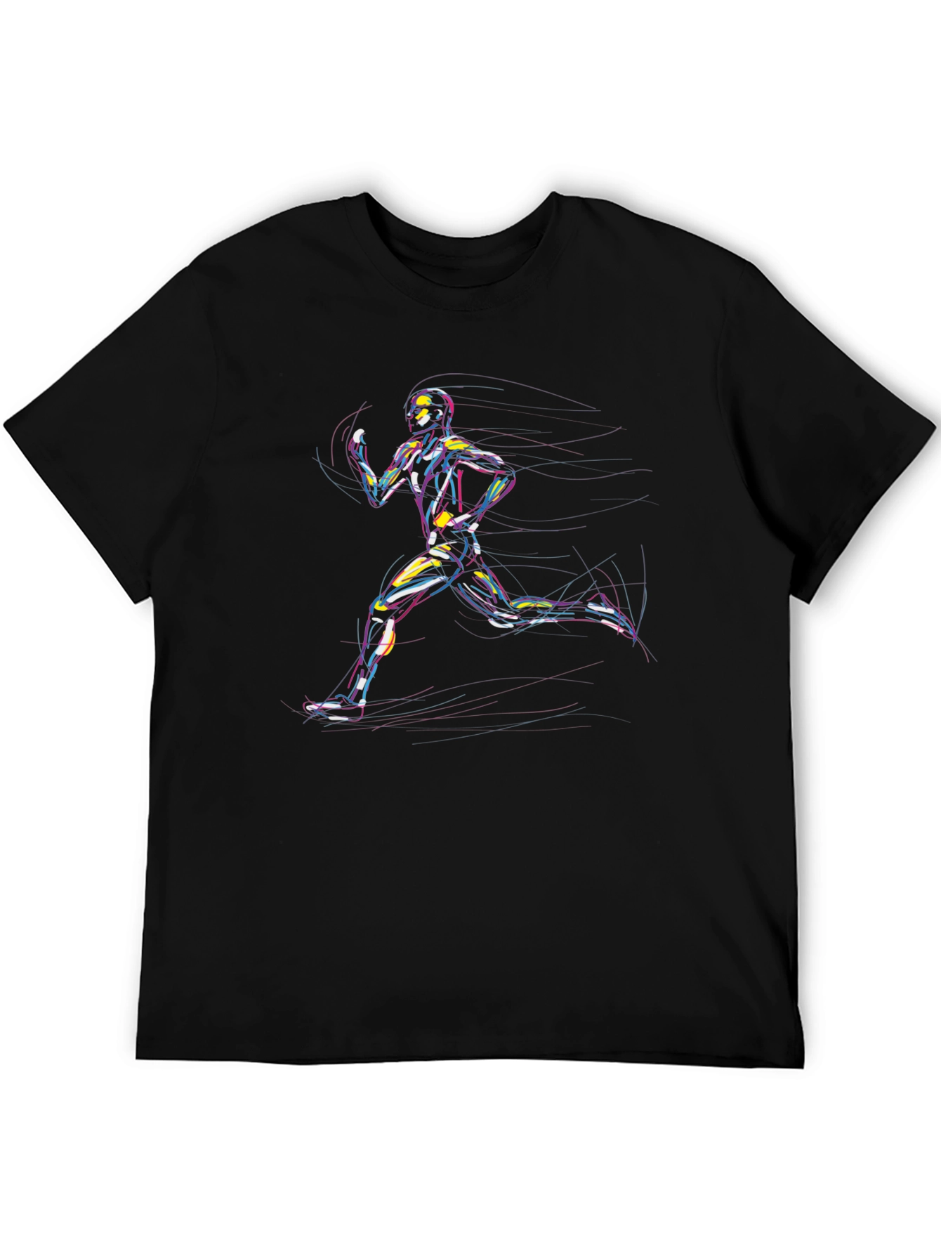 Runner Graphic Tee - Cool Artistic Design