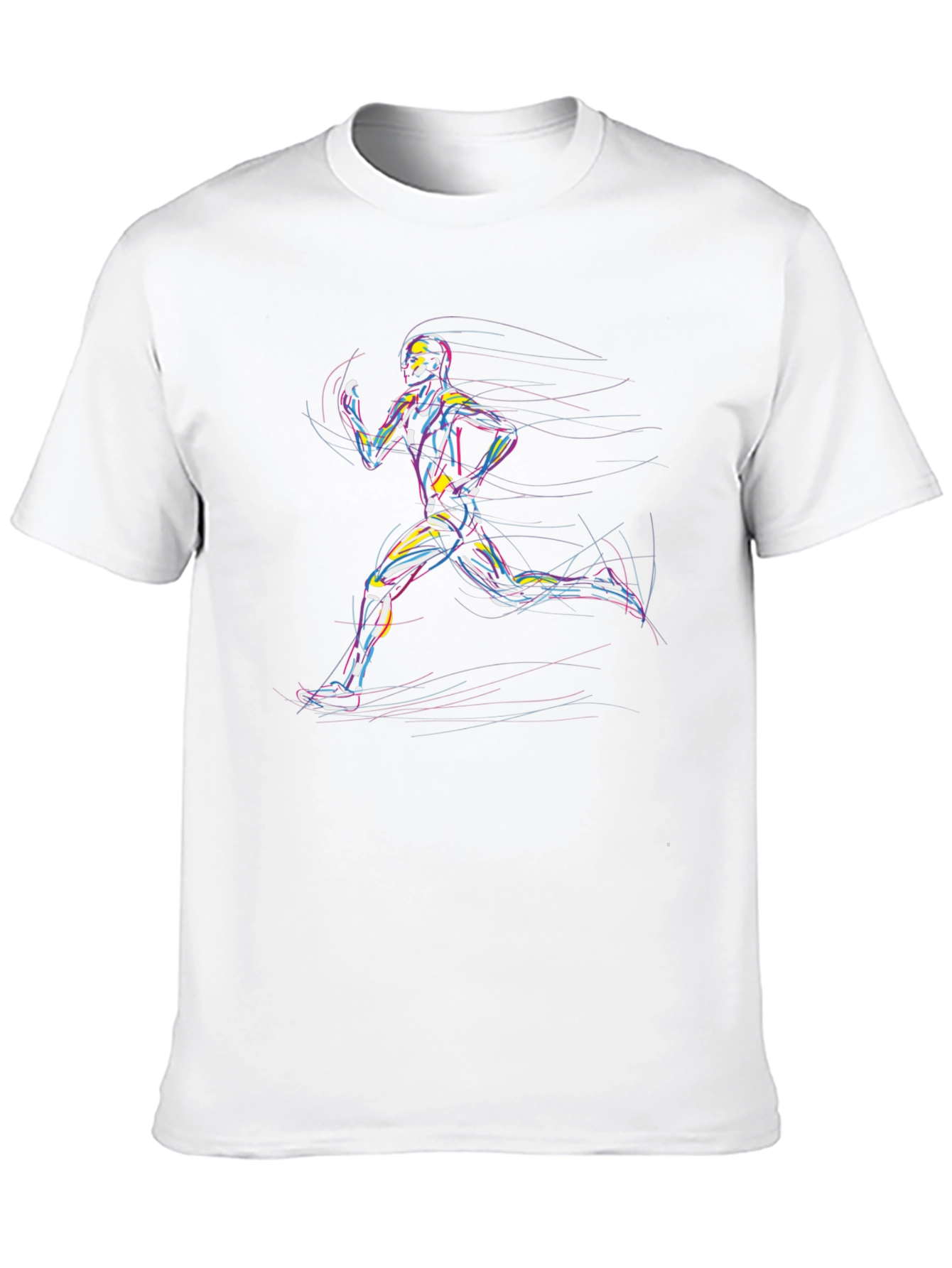 Runner Graphic Tee - Cool Artistic Design