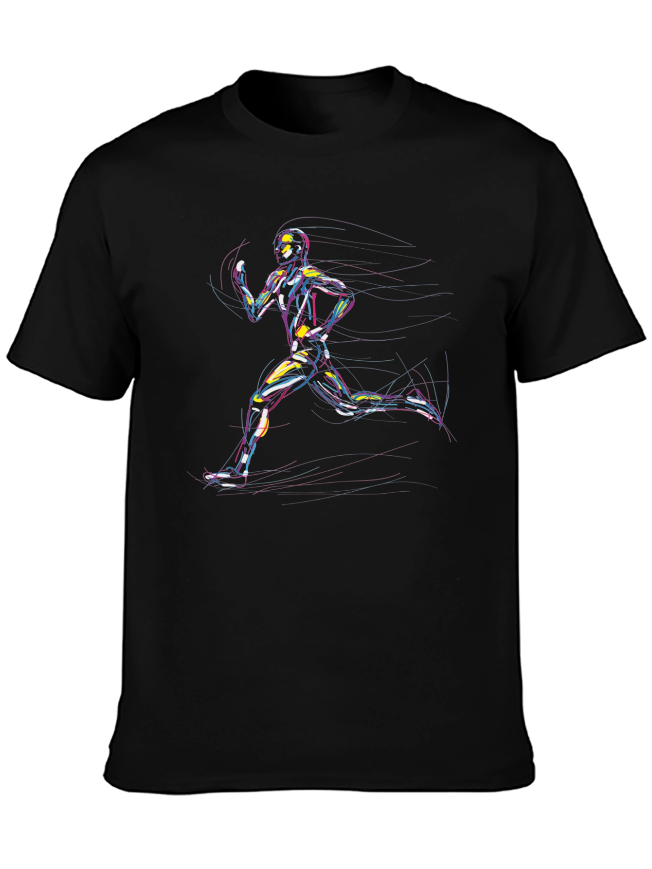 Runner Graphic Tee - Cool Artistic Design