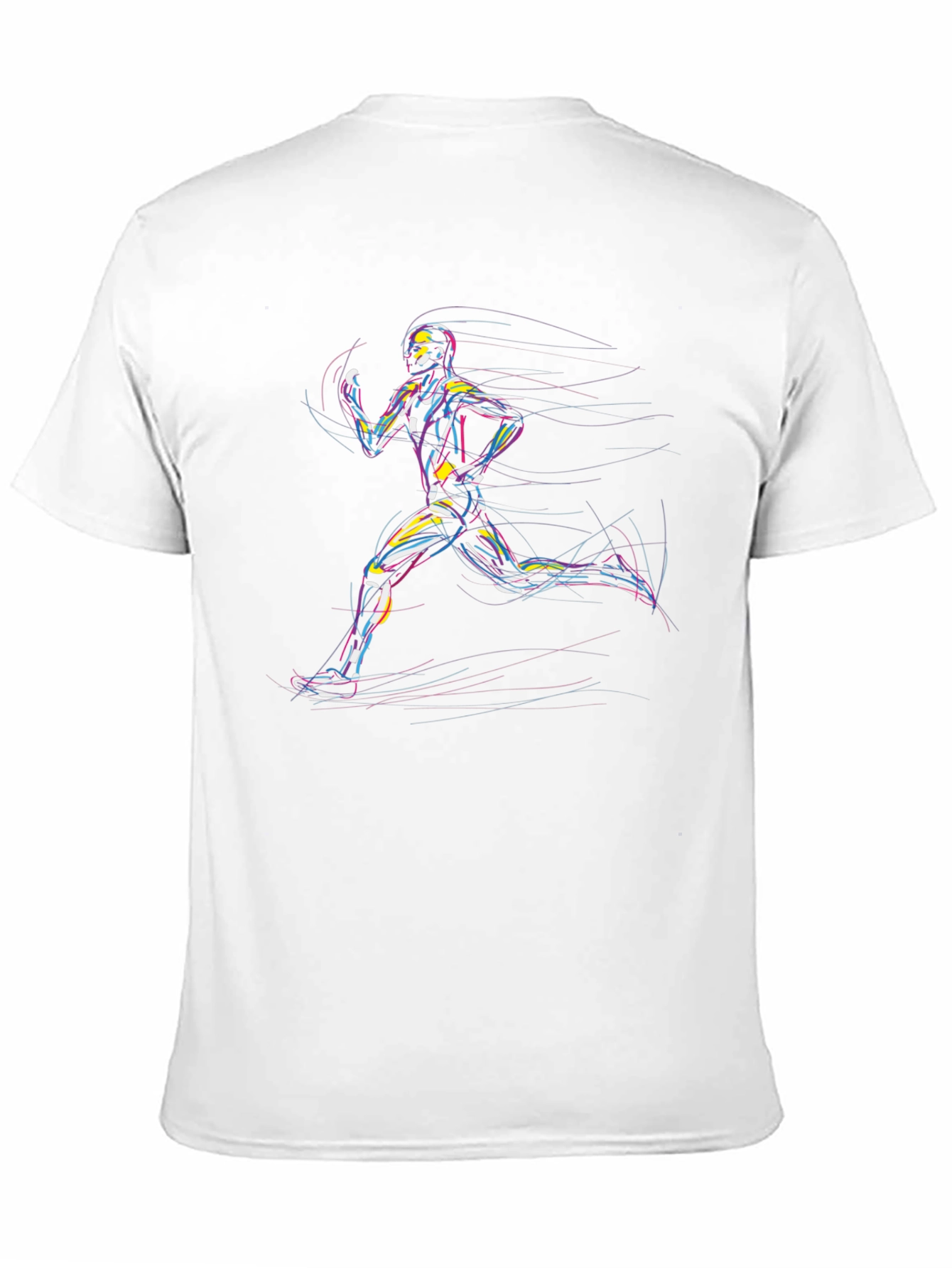 Runner Graphic Tee - Cool Artistic Design