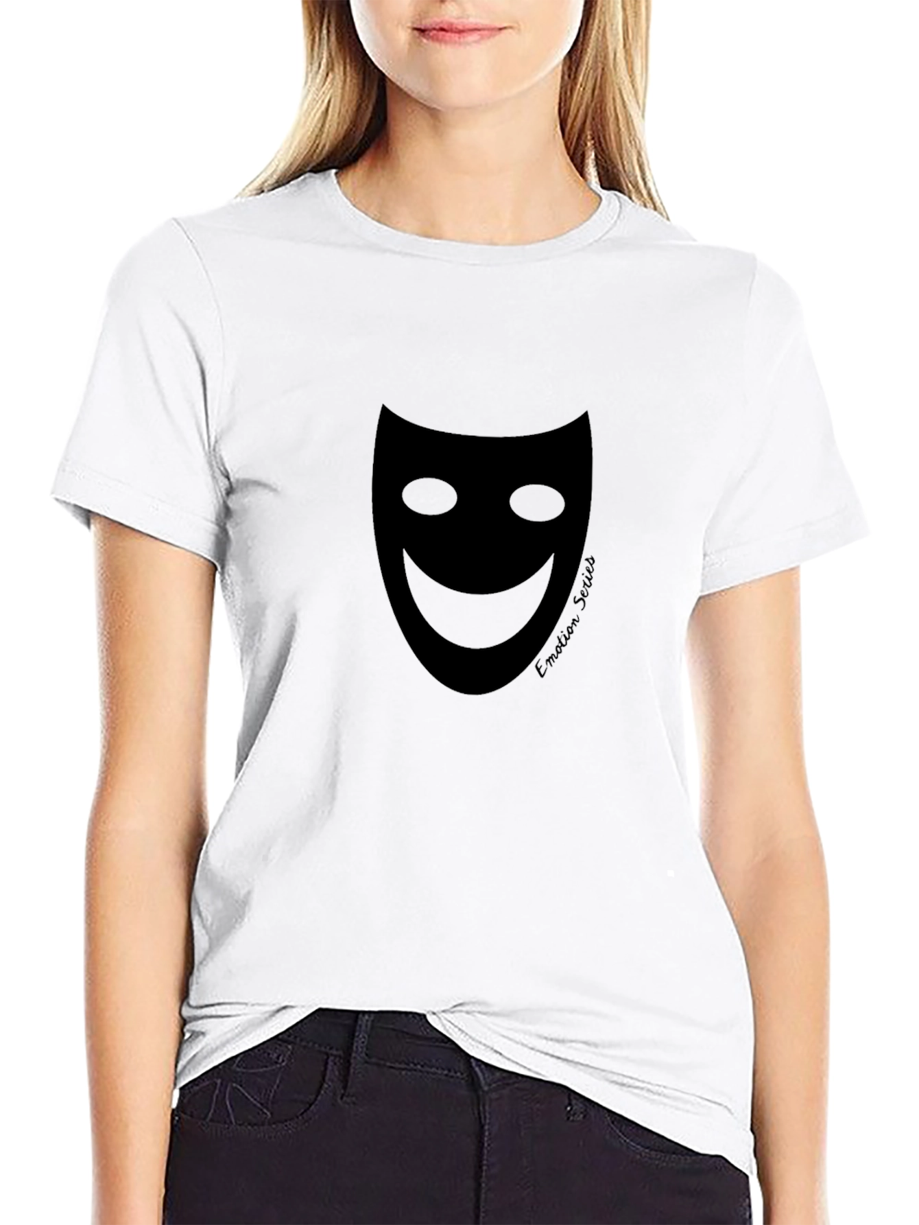 Emotion Series Black Graphic Tee