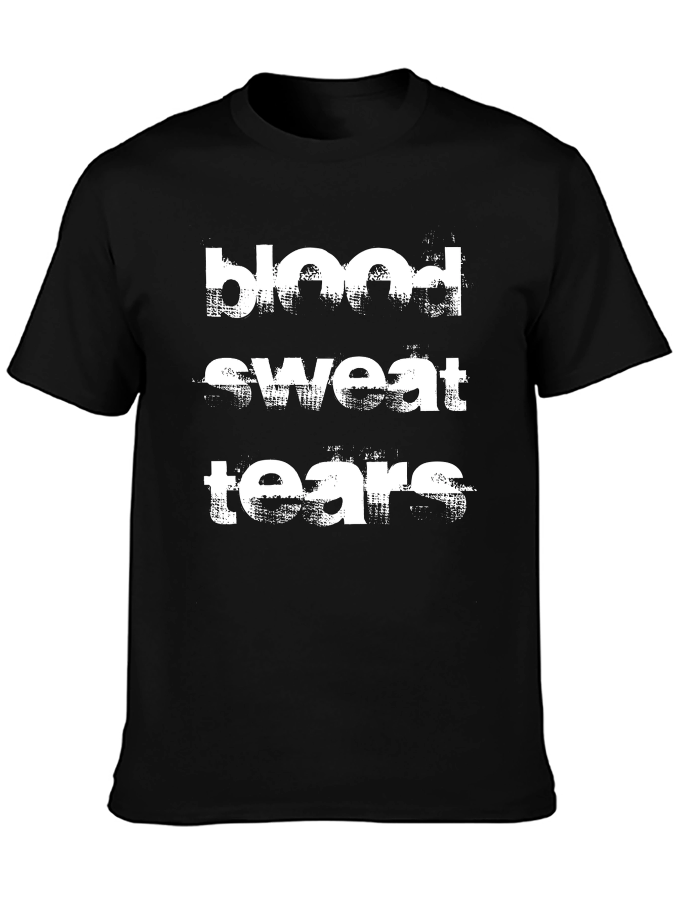 Blood Sweat Tears Graphic Tee - Black Cotton T-Shirt