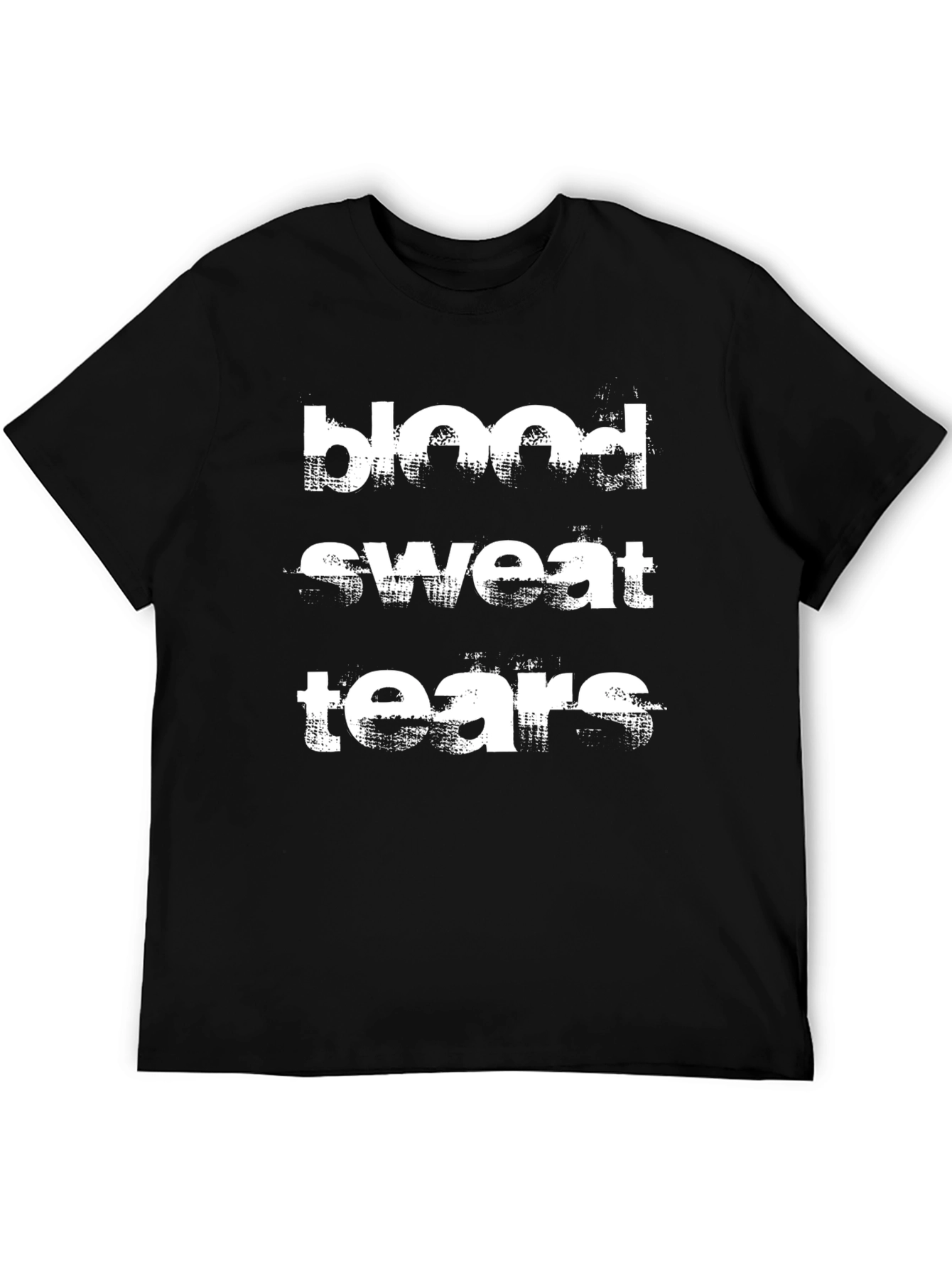 Blood Sweat Tears Graphic Tee - Black Cotton T-Shirt