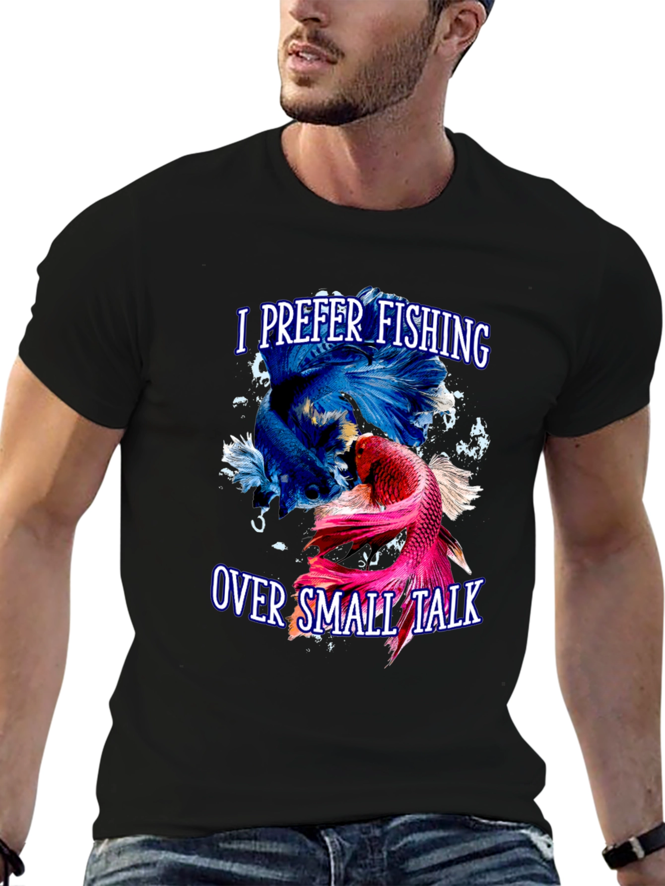 Fishing Over Small Talk T-Shirt - Angler Gift