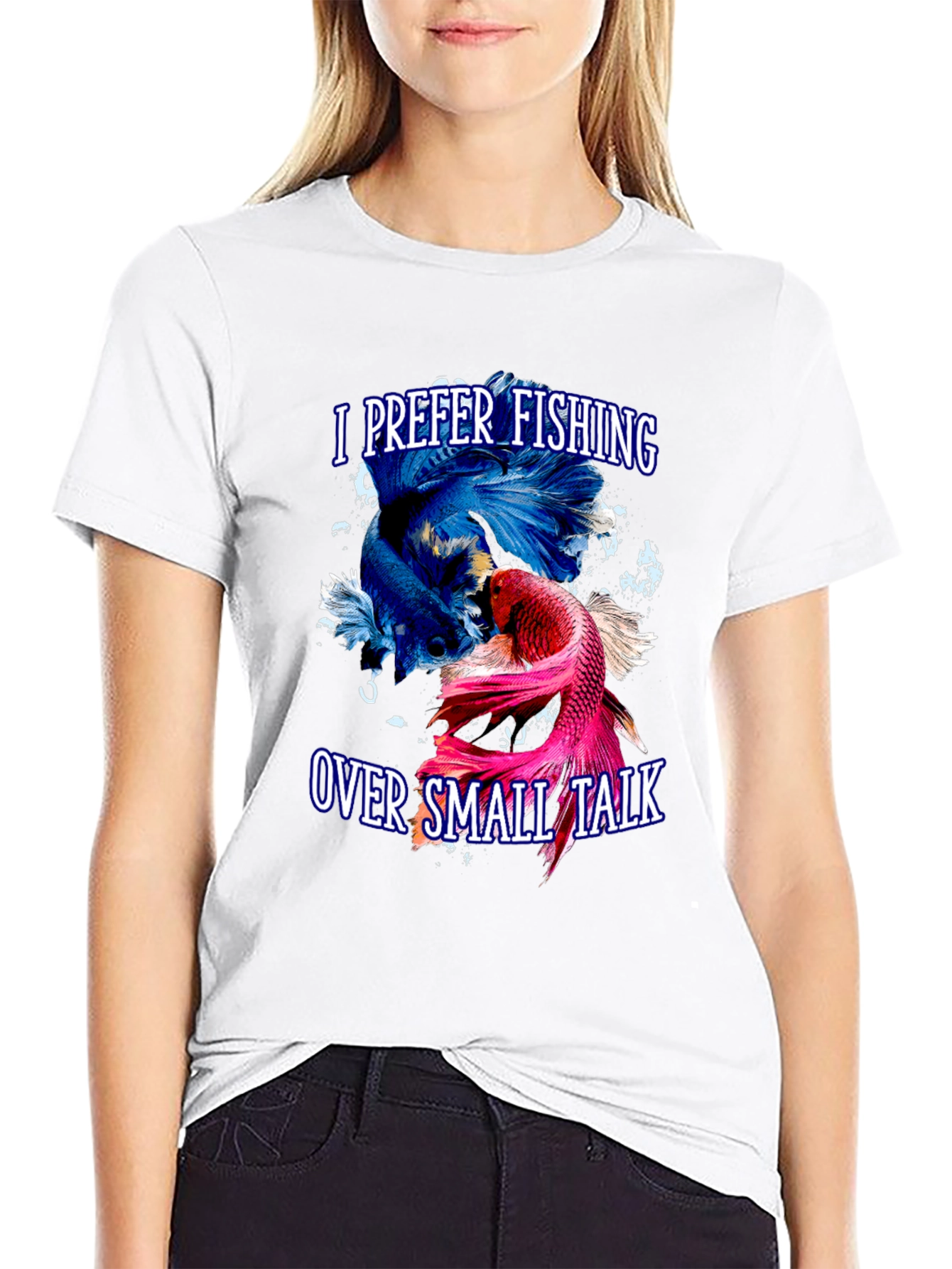 Fishing Over Small Talk T-Shirt - Angler Gift