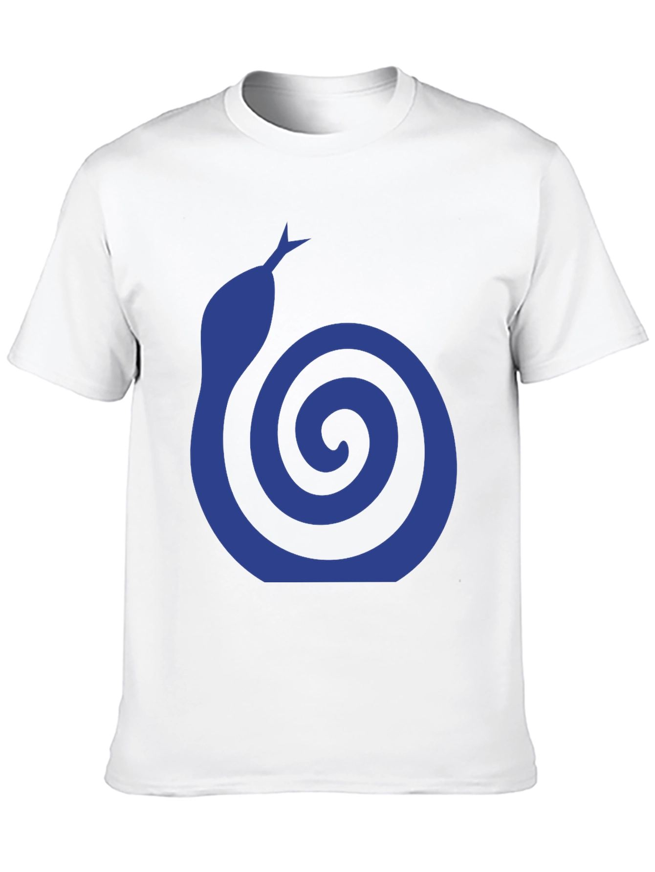 Blue Snake Swirl Graphic T-Shirt