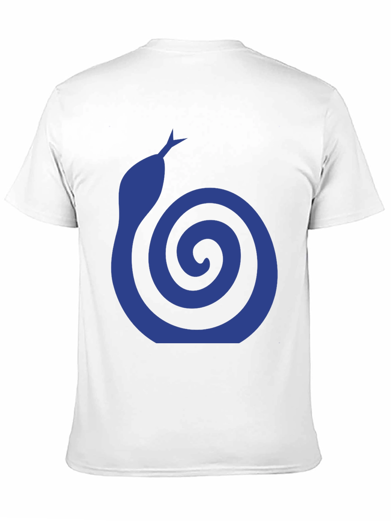 Blue Snake Swirl Graphic T-Shirt
