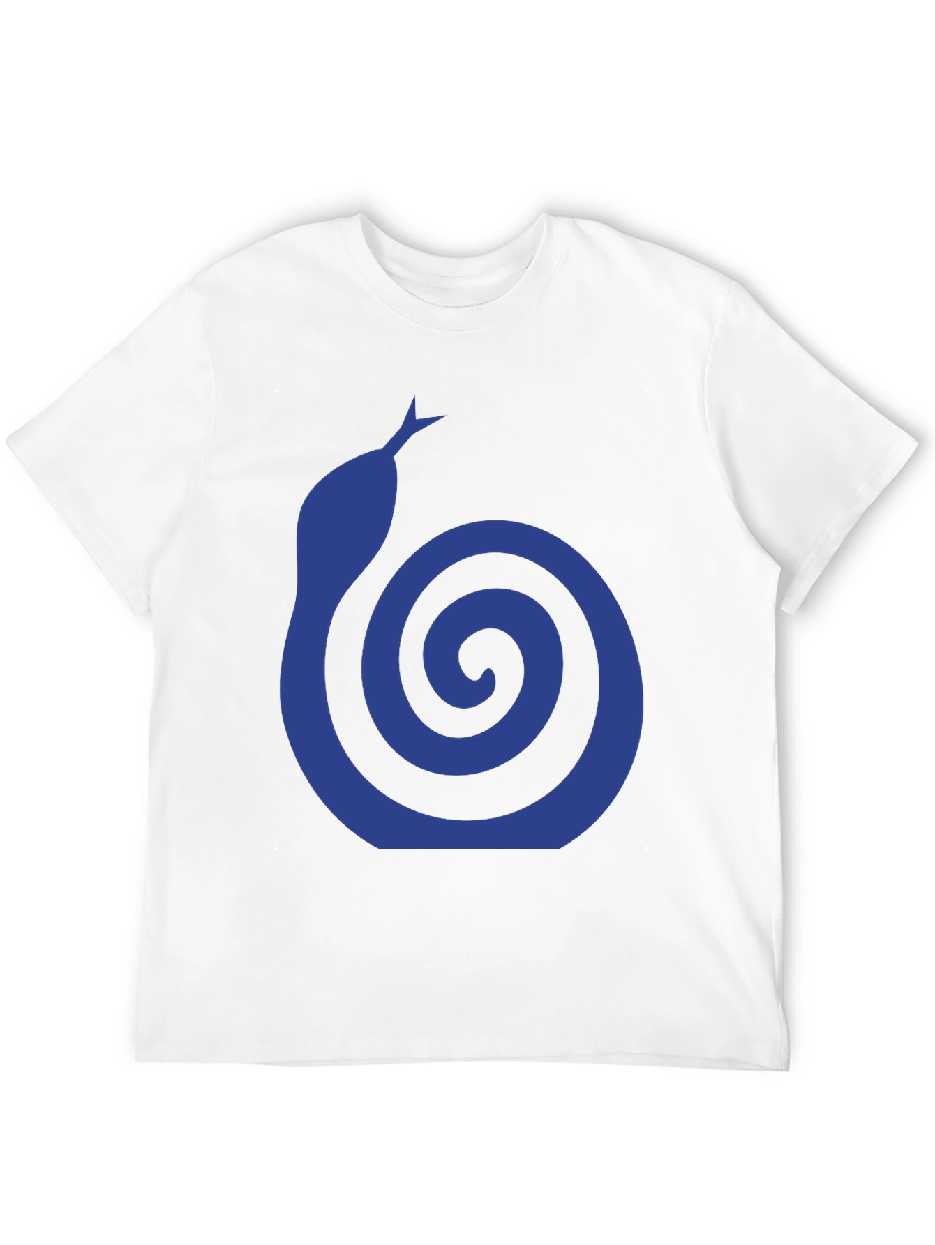 Blue Snake Swirl Graphic T-Shirt
