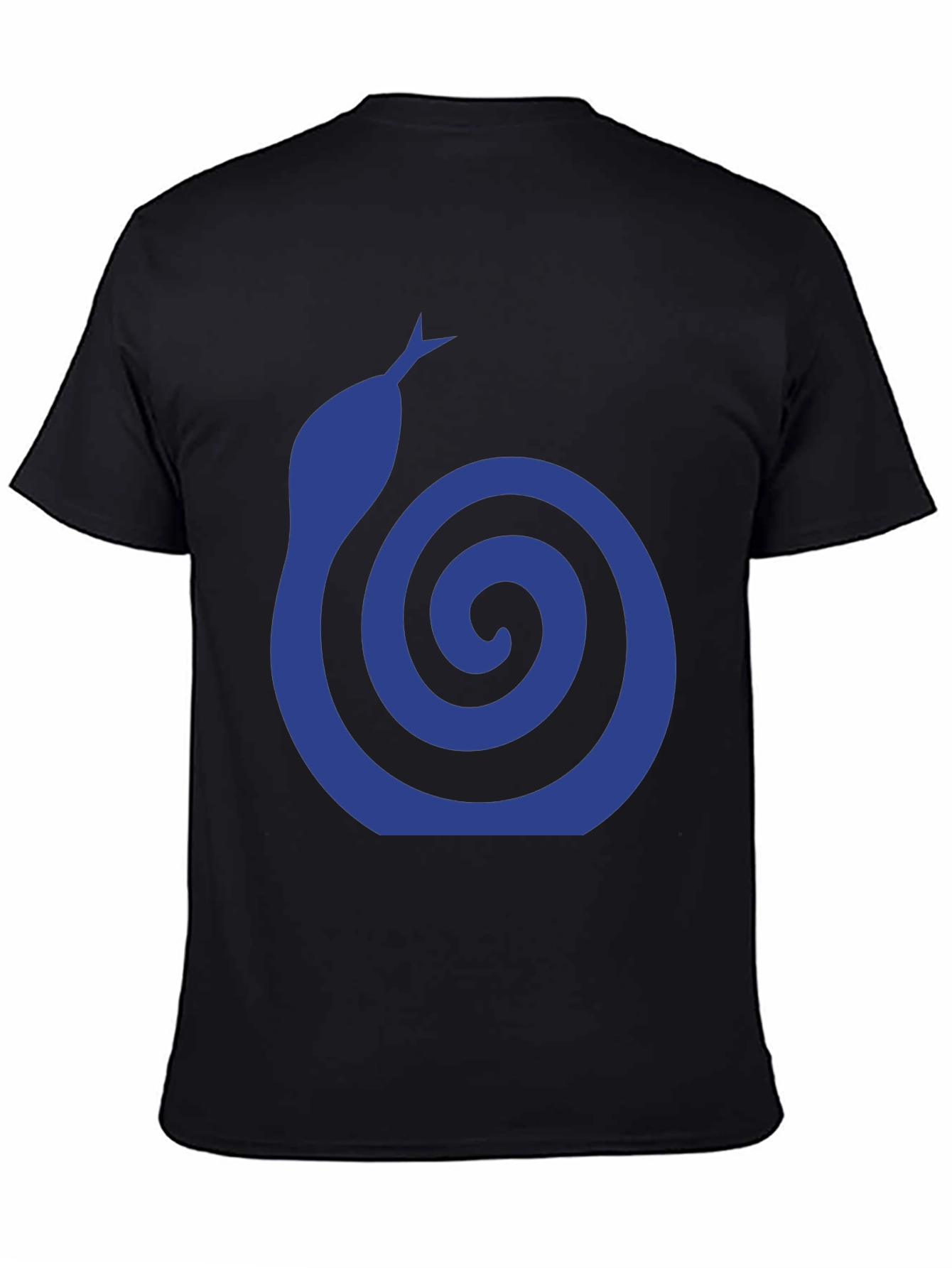Blue Snake Swirl Graphic T-Shirt