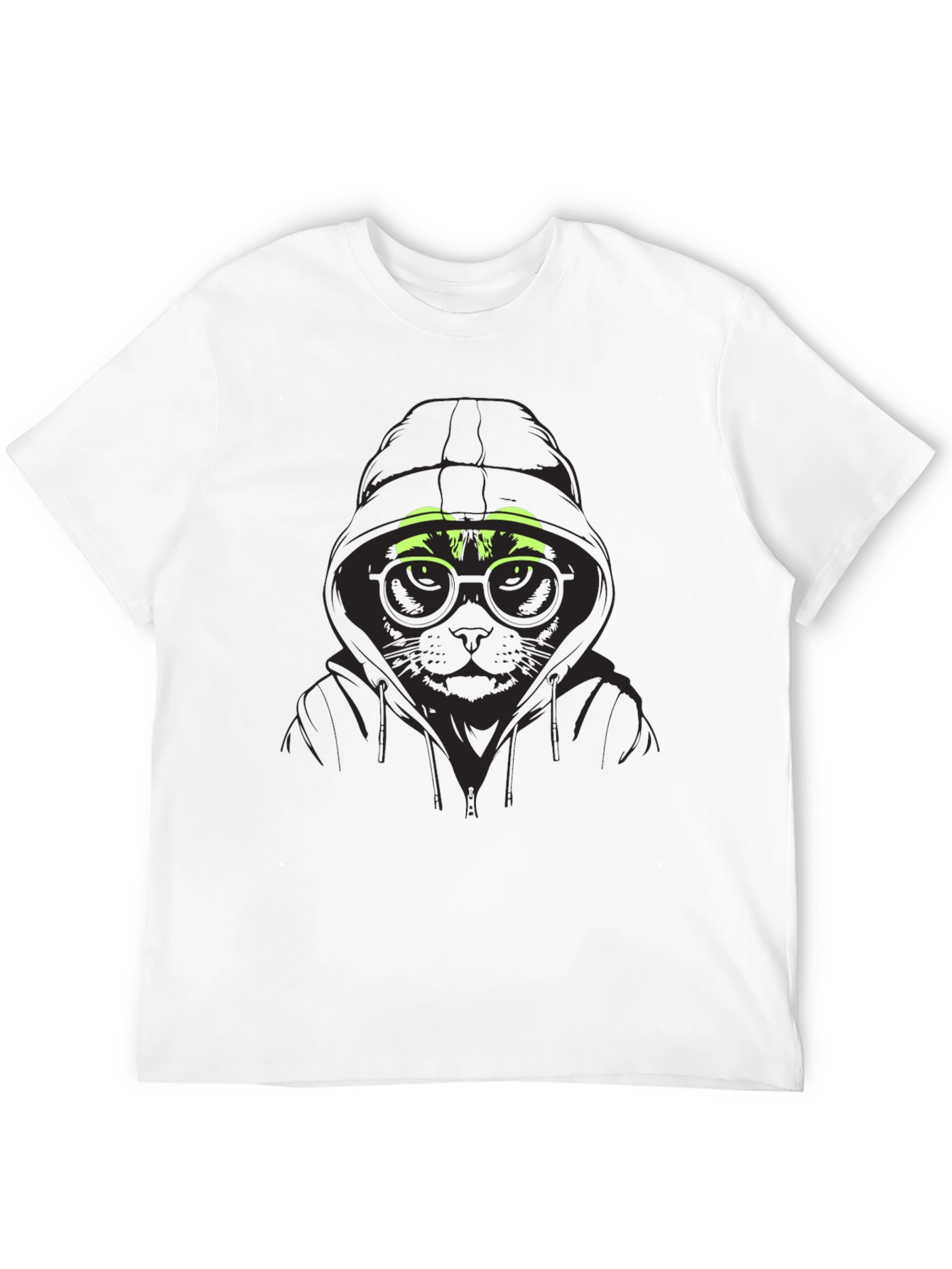 Cool Cat Hoodie T-Shirt - Urban Style