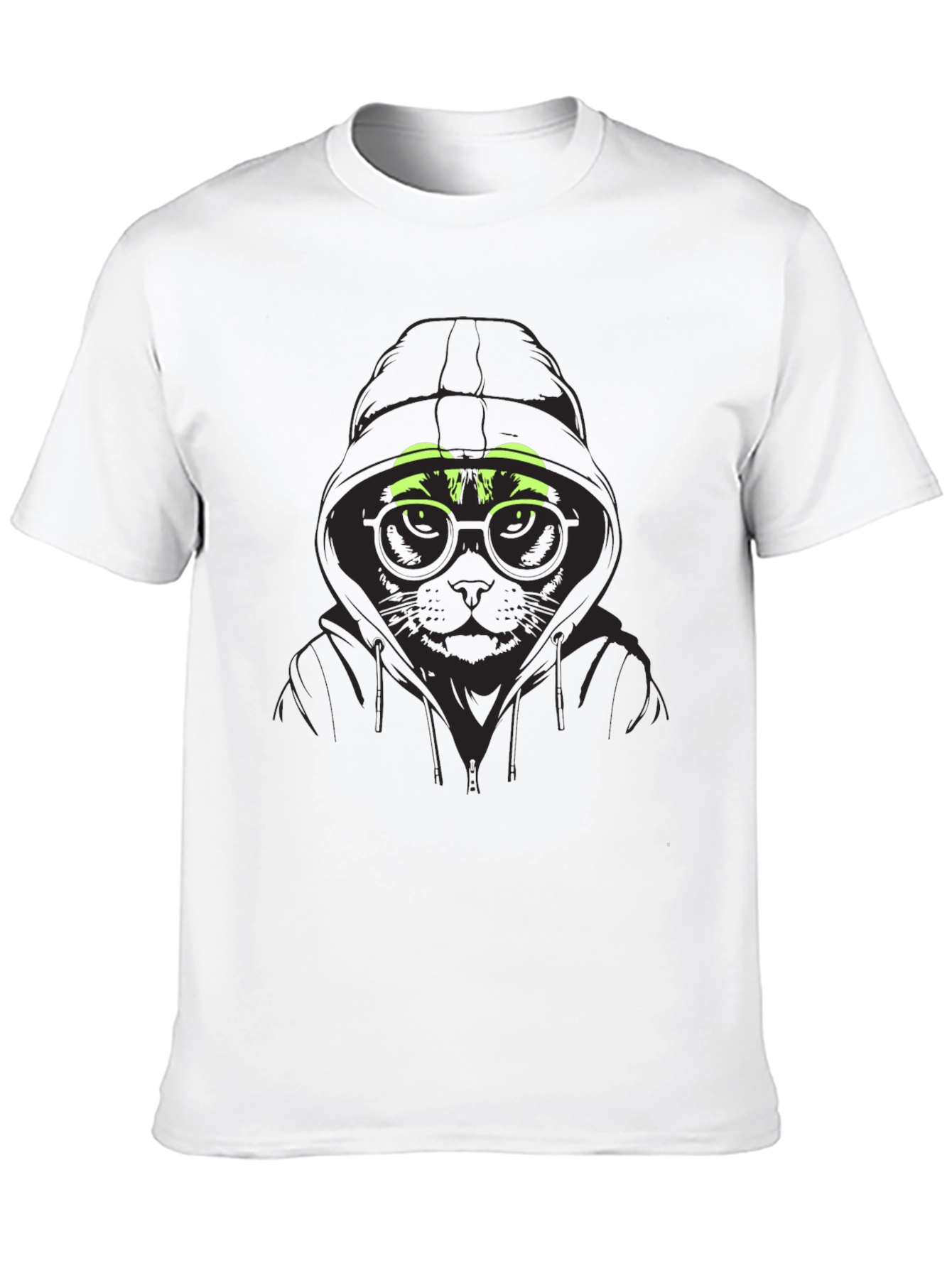 Cool Cat Hoodie T-Shirt - Urban Style