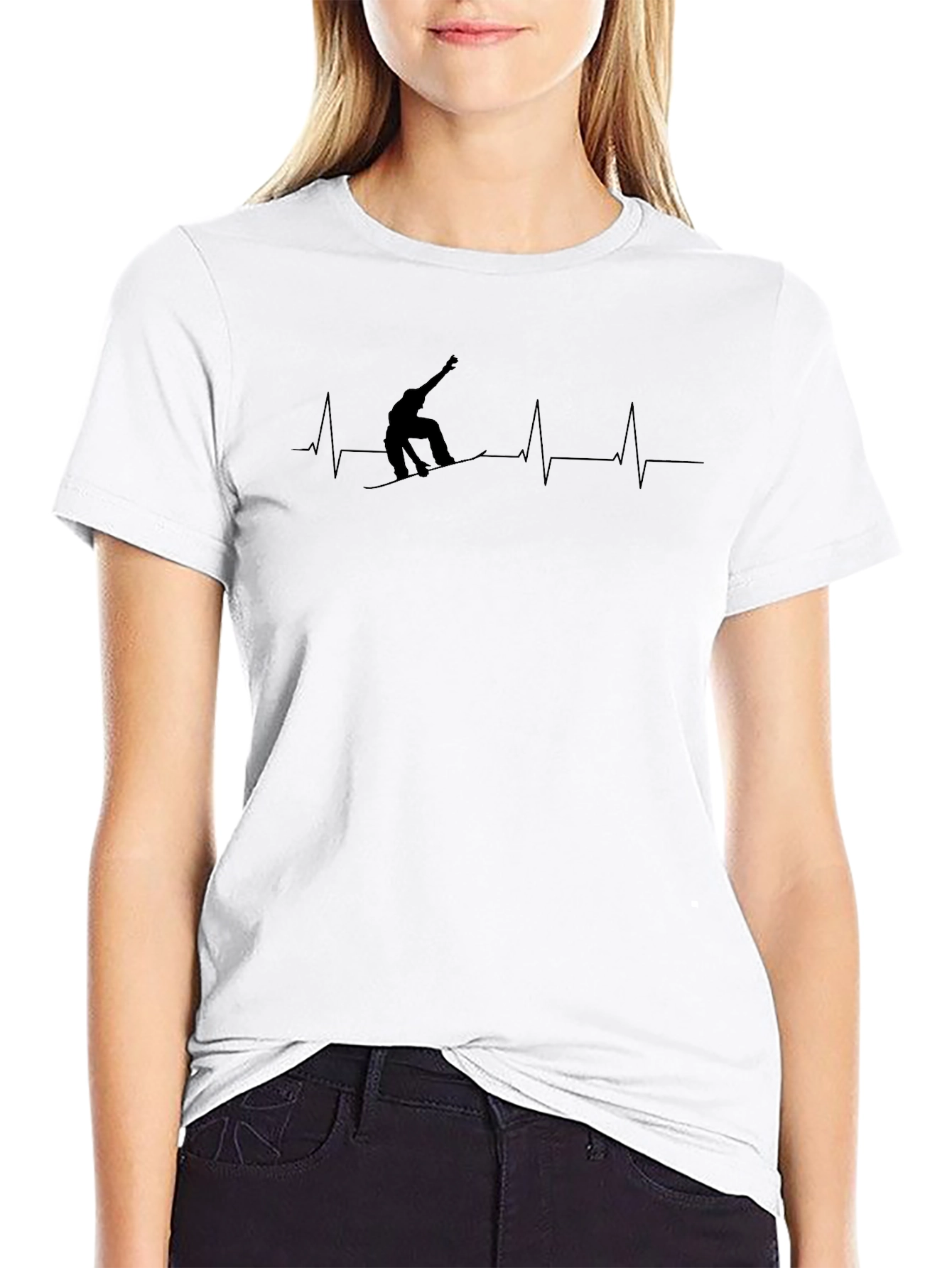 Snowboard Heartbeat T-Shirt - Ride in Style