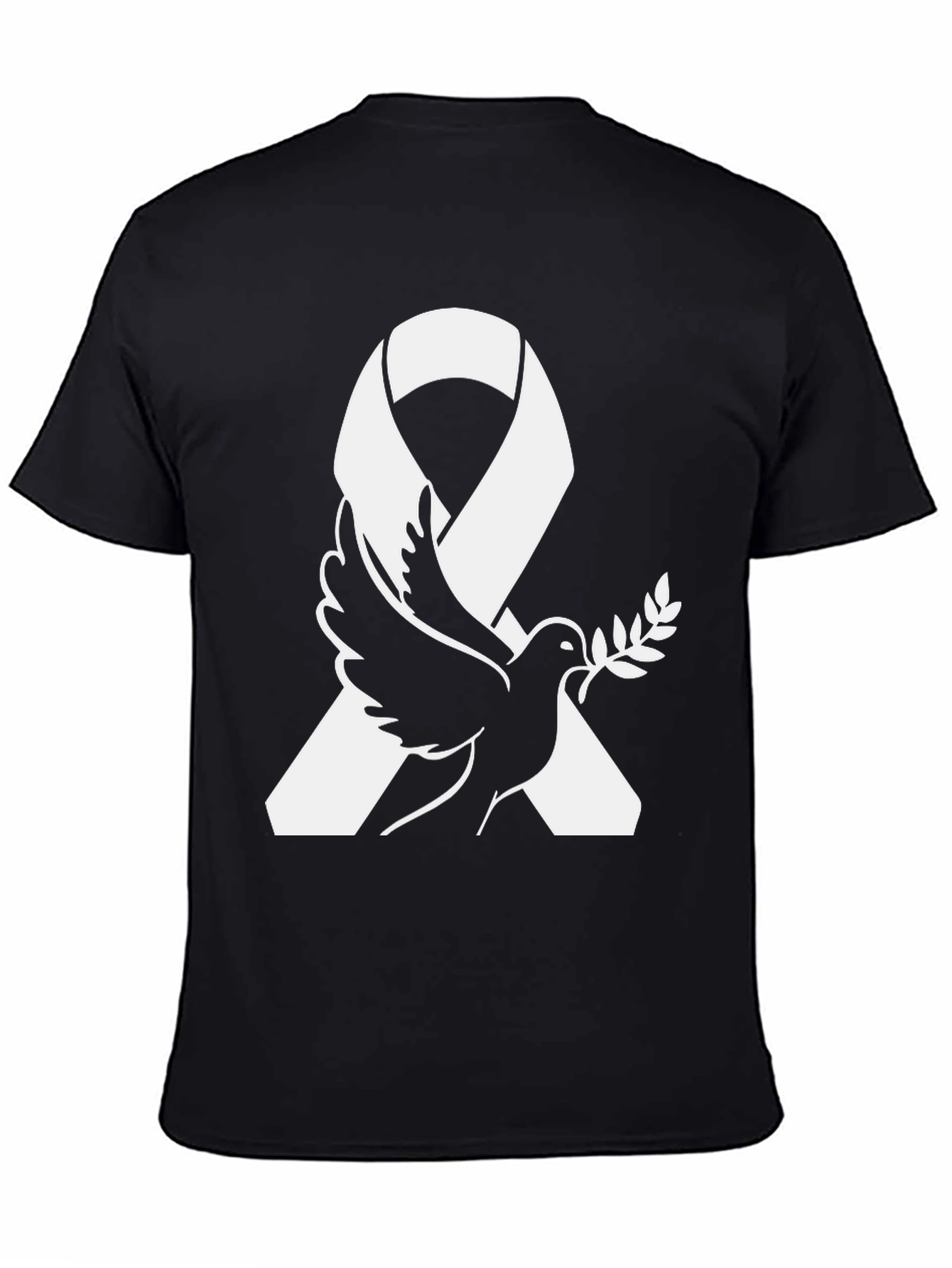 Peace Dove Ribbon Graphic T-Shirt