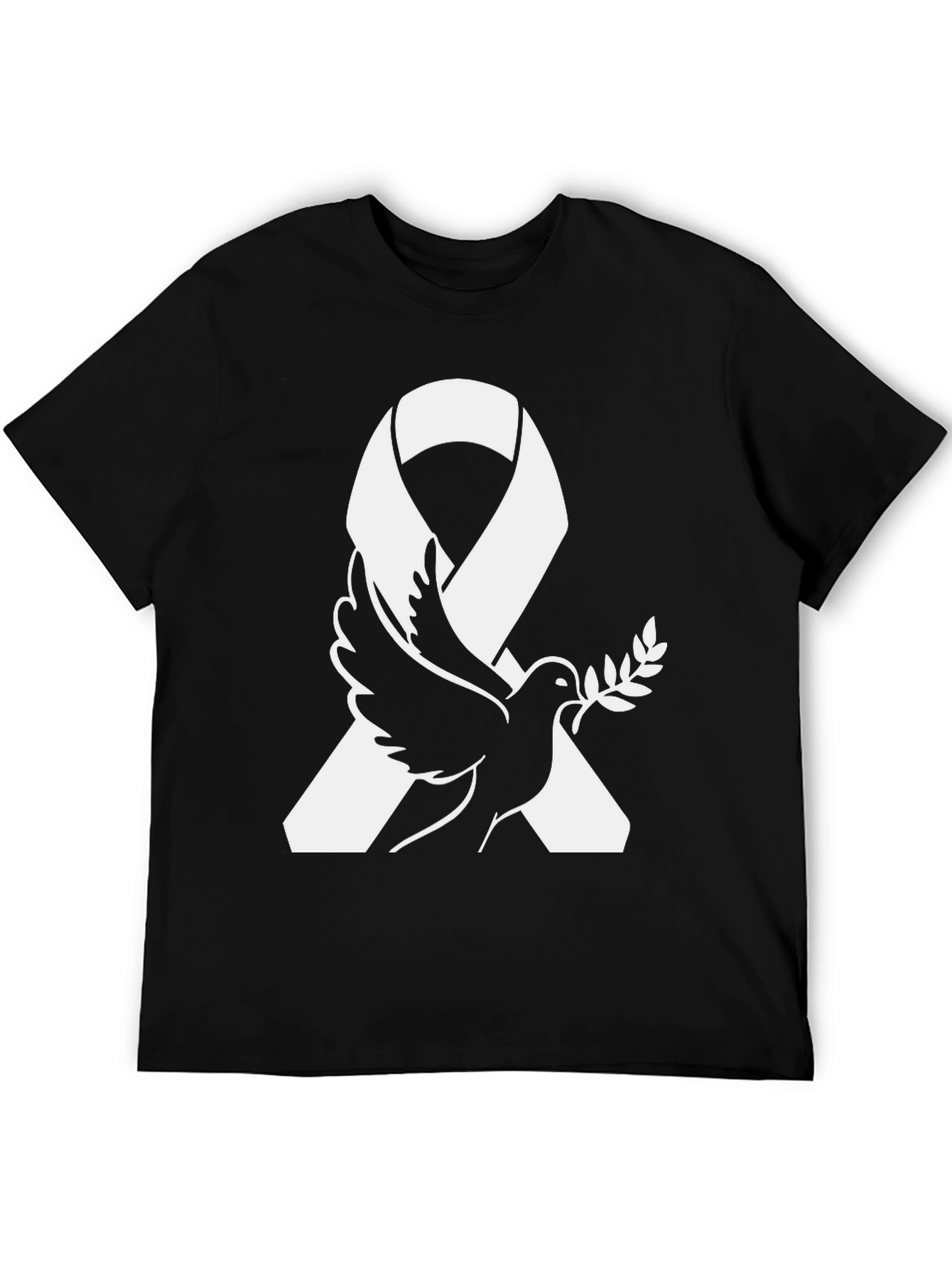 Peace Dove Ribbon Graphic T-Shirt