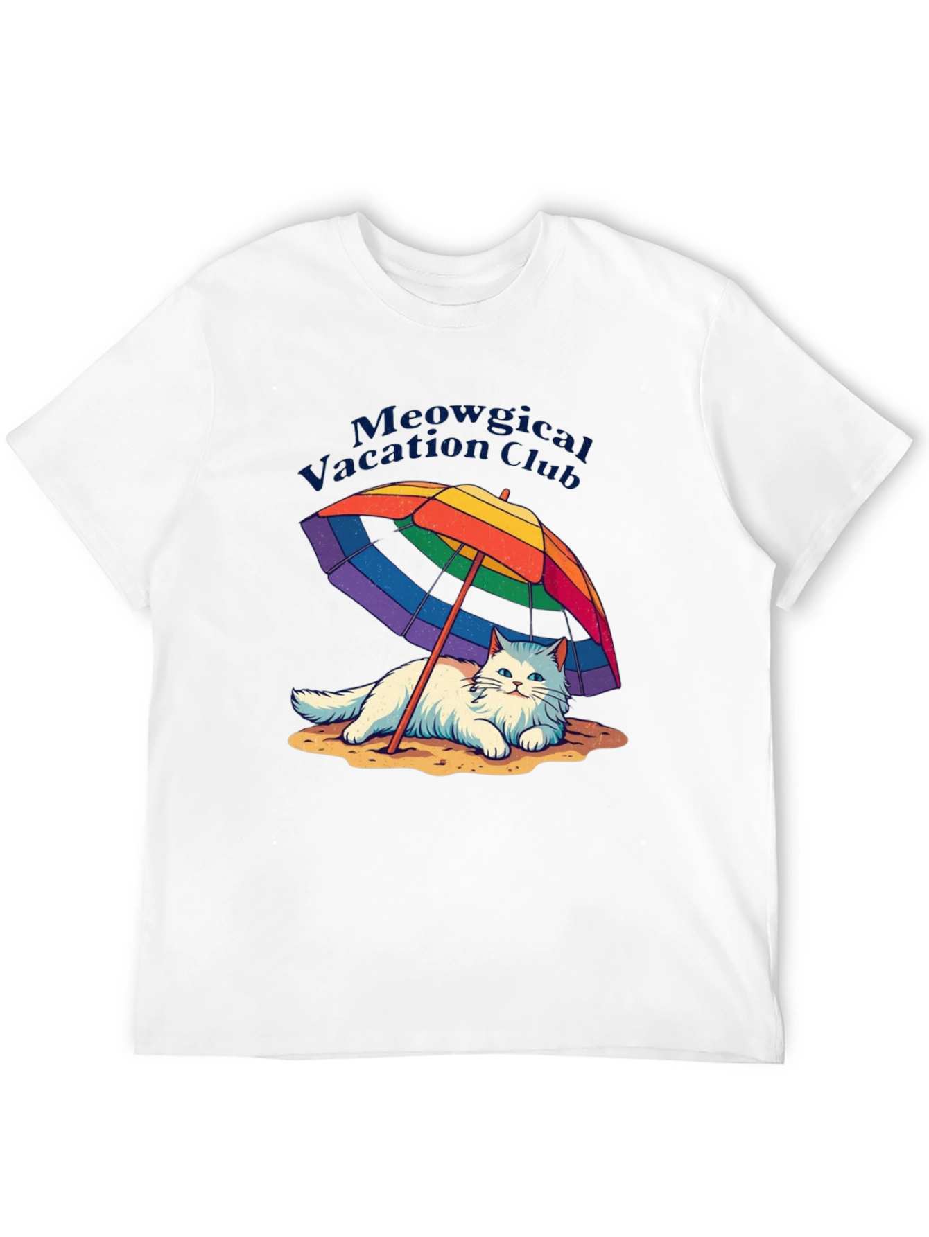 Meowgical Vacation Club Black T-Shirt