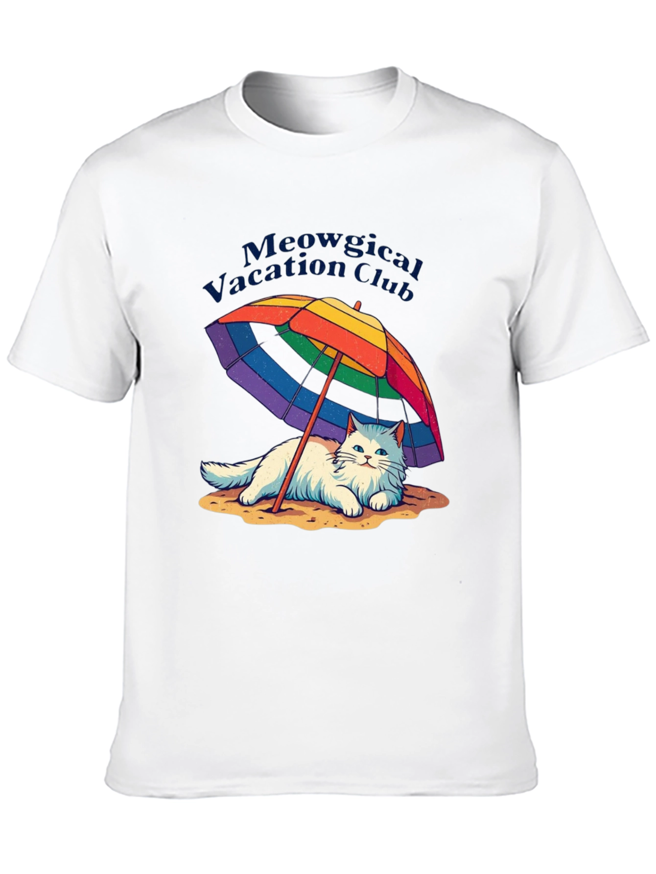 Meowgical Vacation Club Black T-Shirt