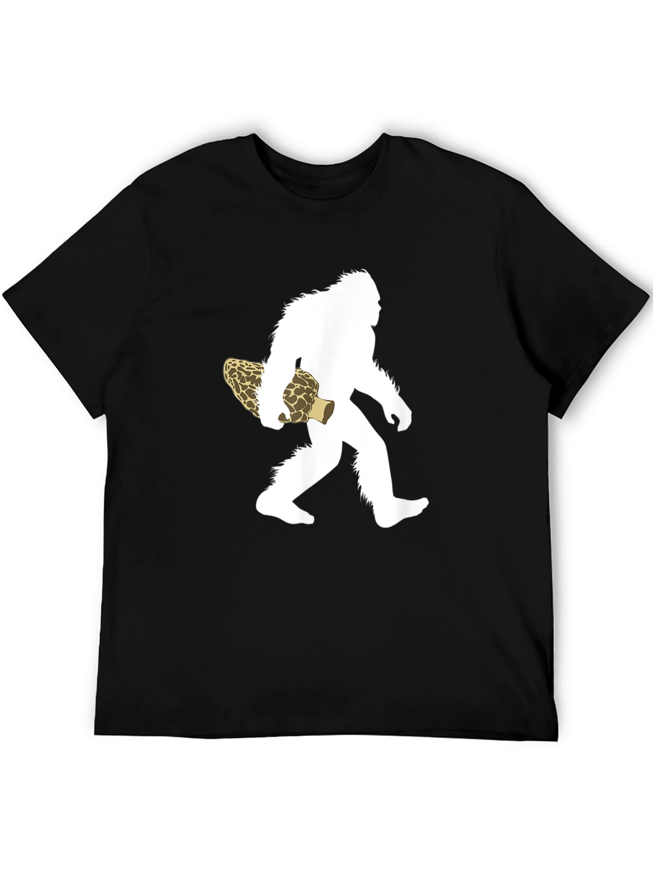 Sasquatch Morel Mushroom Graphic T-Shirt