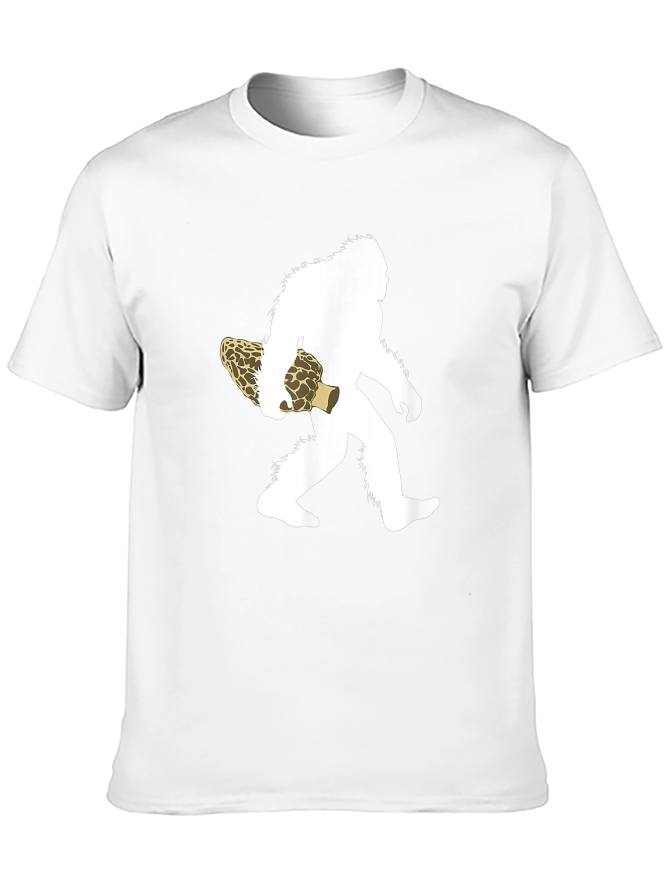 Sasquatch Morel Mushroom Graphic T-Shirt