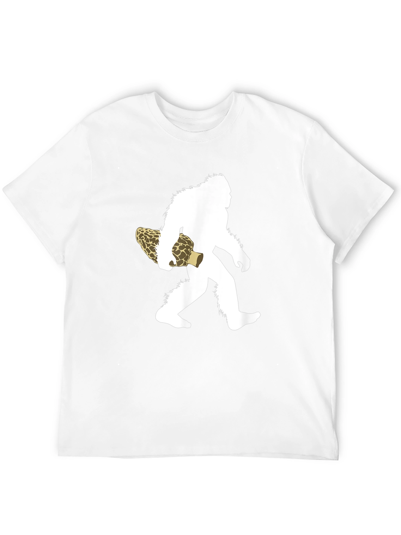 Sasquatch Morel Mushroom Graphic T-Shirt
