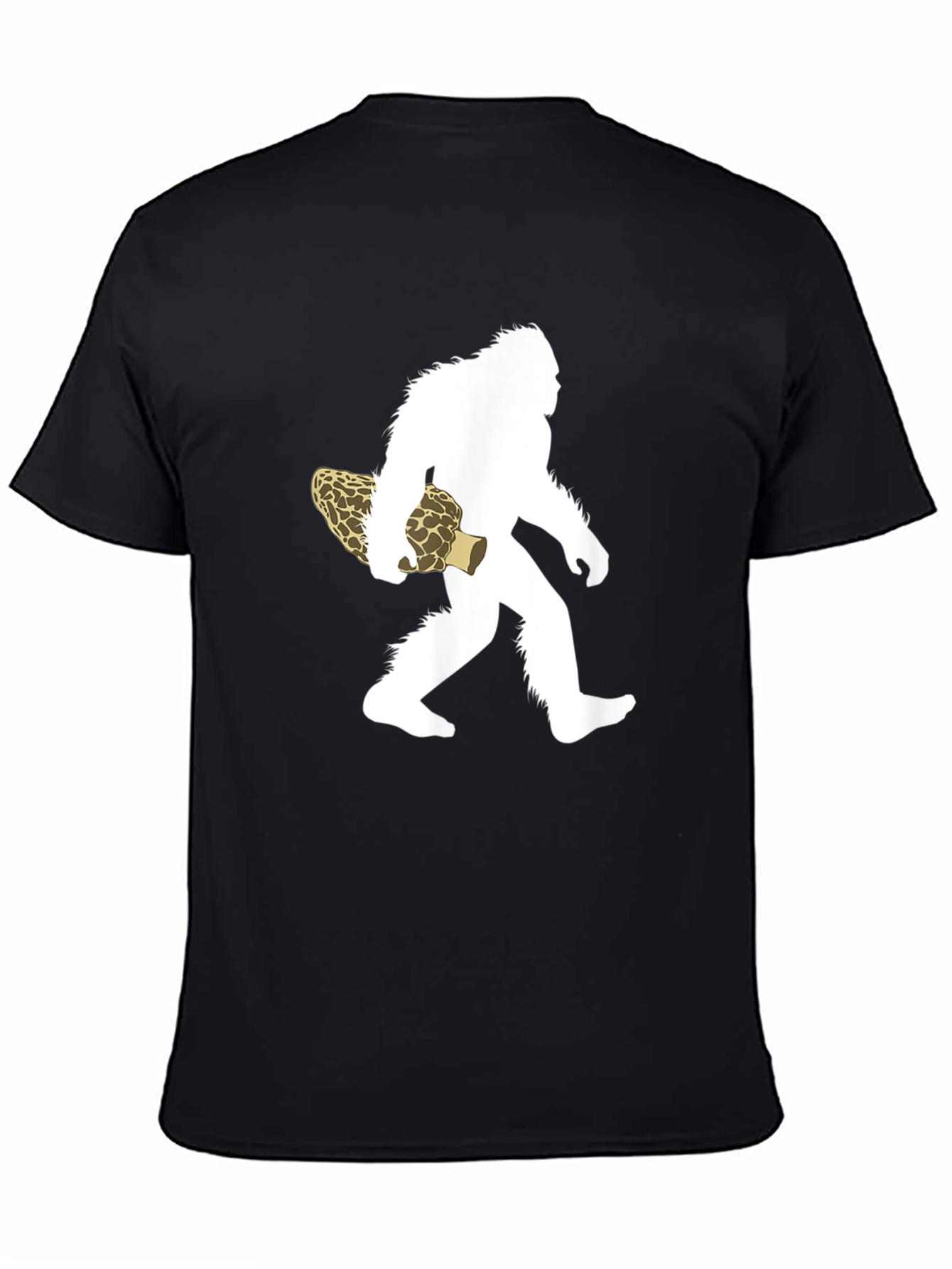 Sasquatch Morel Mushroom Graphic T-Shirt