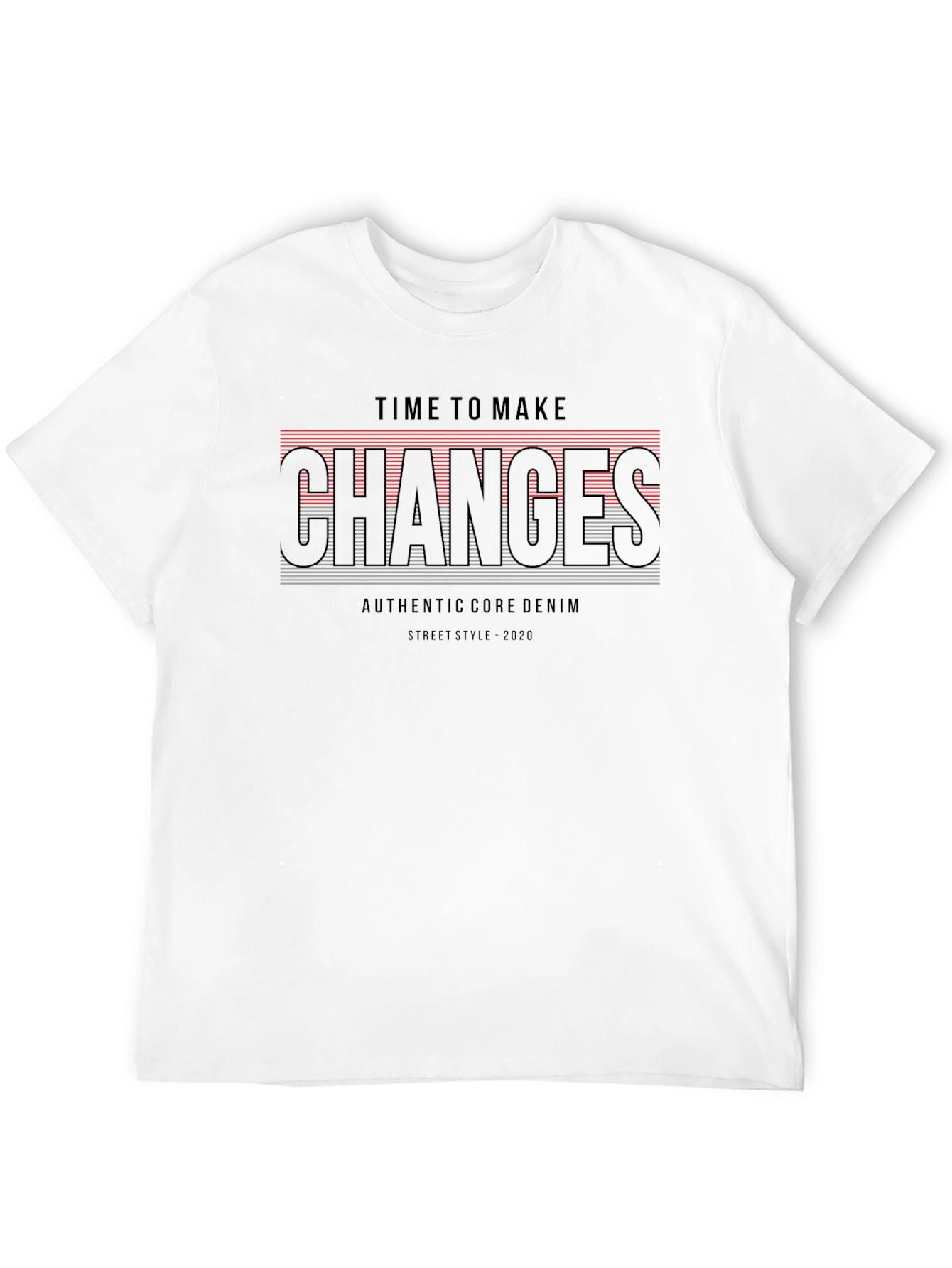 Time to Make Changes Black Graphic Tee