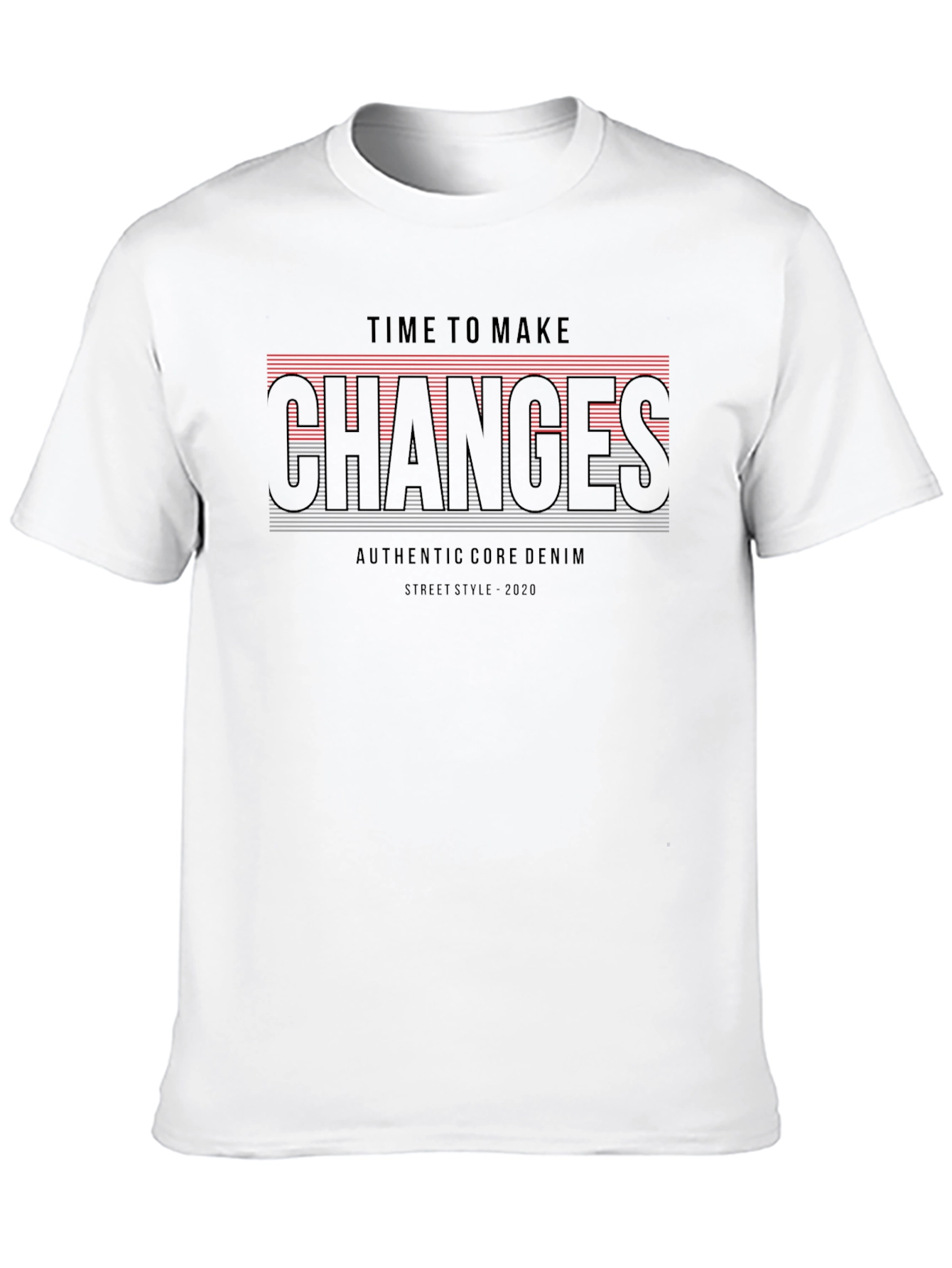 Time to Make Changes Black Graphic Tee