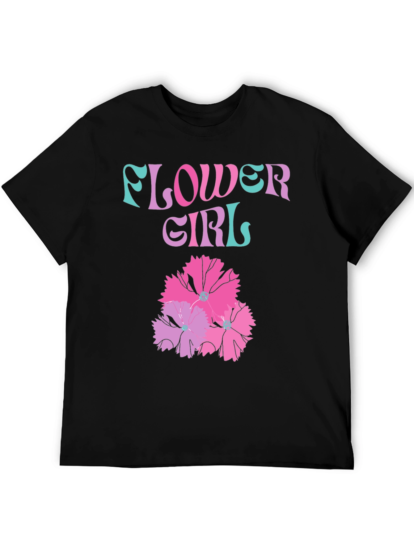 Flower Girl Graphic T-Shirt - Trendy Tee