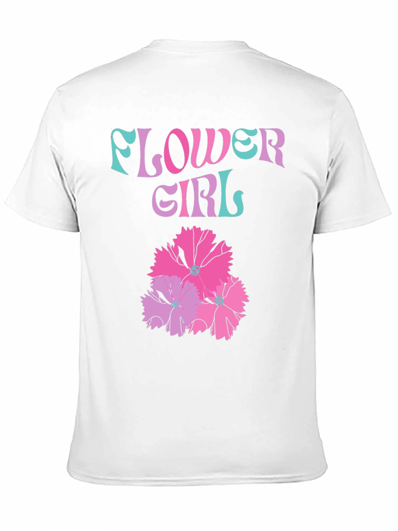 Flower Girl Graphic T-Shirt - Trendy Tee