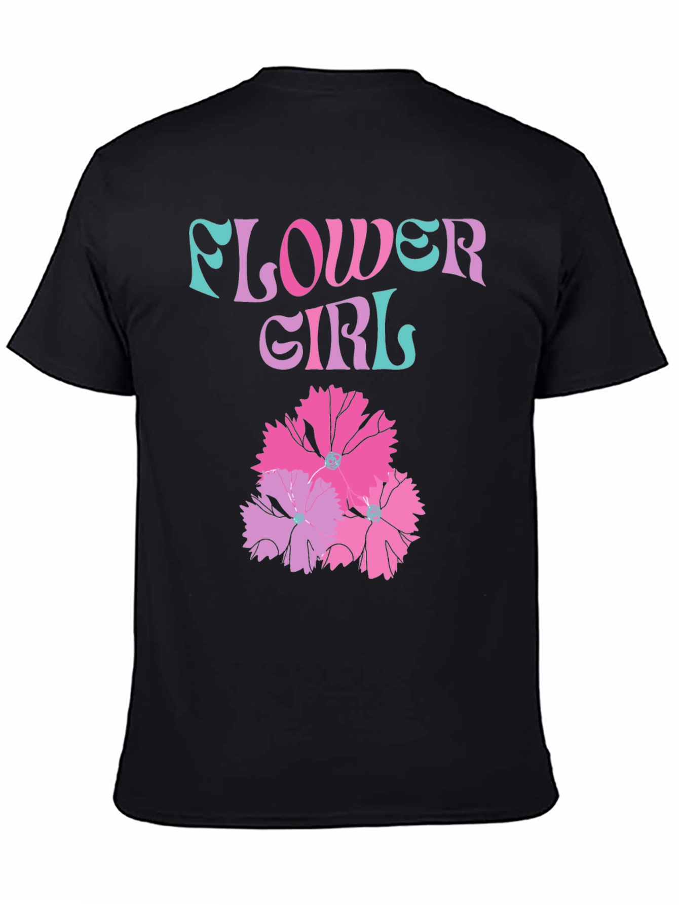Flower Girl Graphic T-Shirt - Trendy Tee