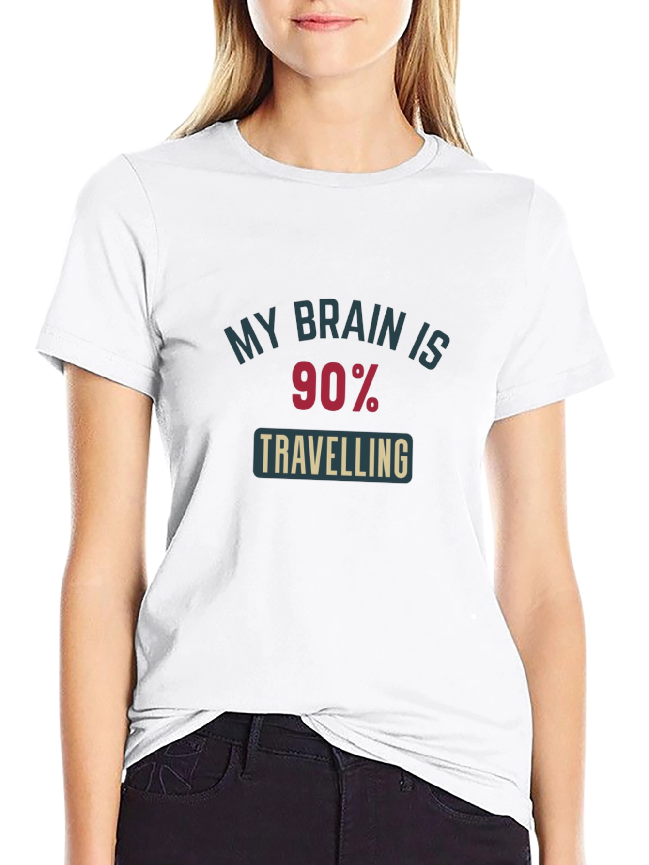 My Brain Is 90% Traveling Graphic Tee