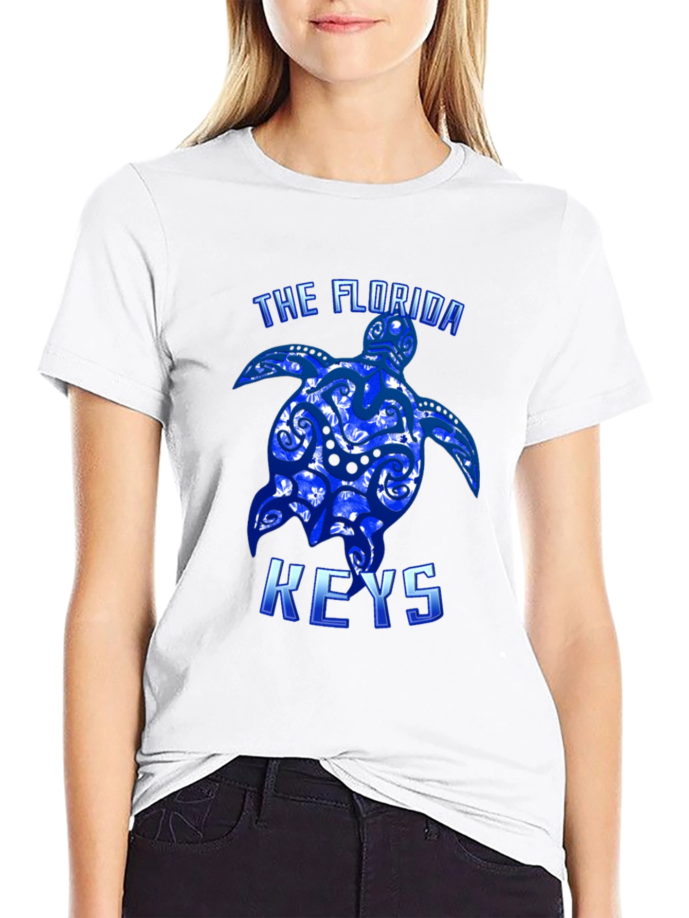 Florida Keys Turtle Graphic Tee - Black