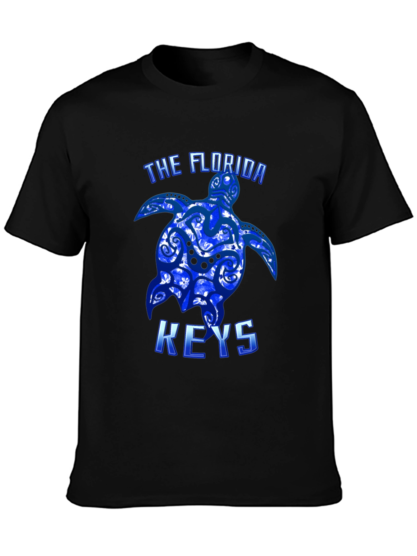 Florida Keys Turtle Graphic Tee - Black