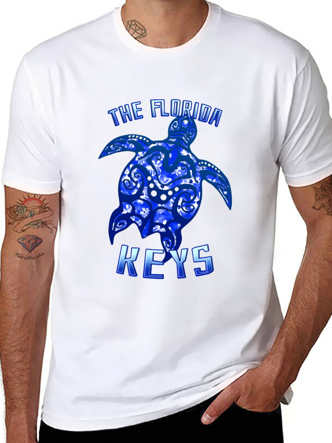 Florida Keys Turtle Graphic Tee - Black