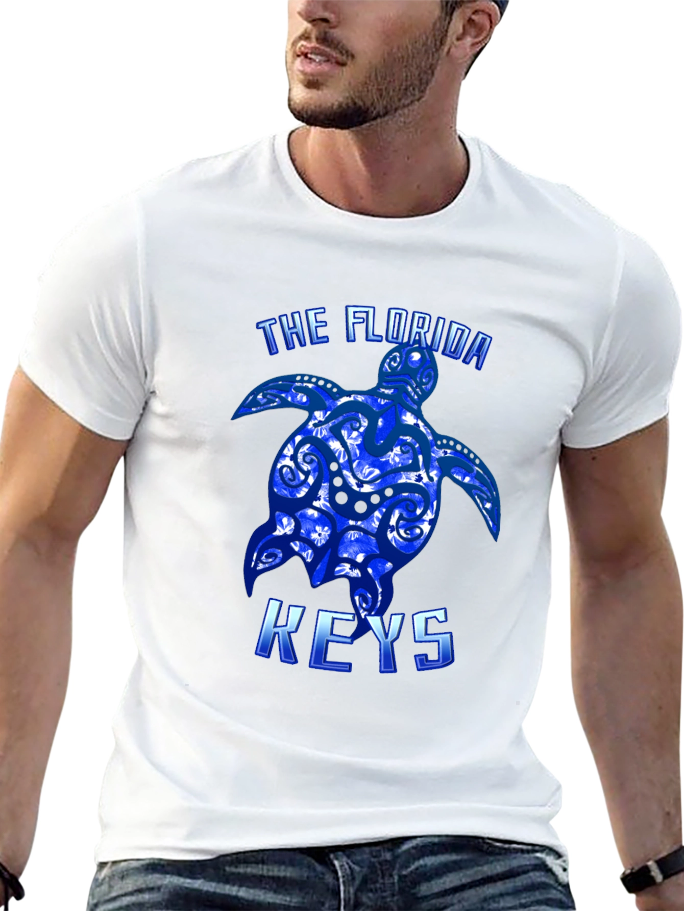 Florida Keys Turtle Graphic Tee - Black