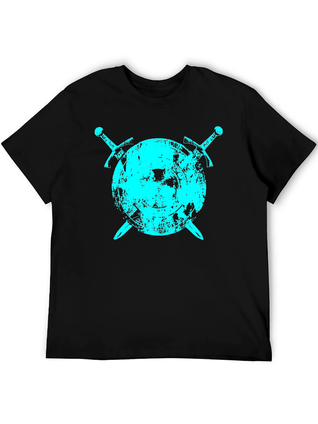 Shield & Swords Graphic T-Shirt - Black