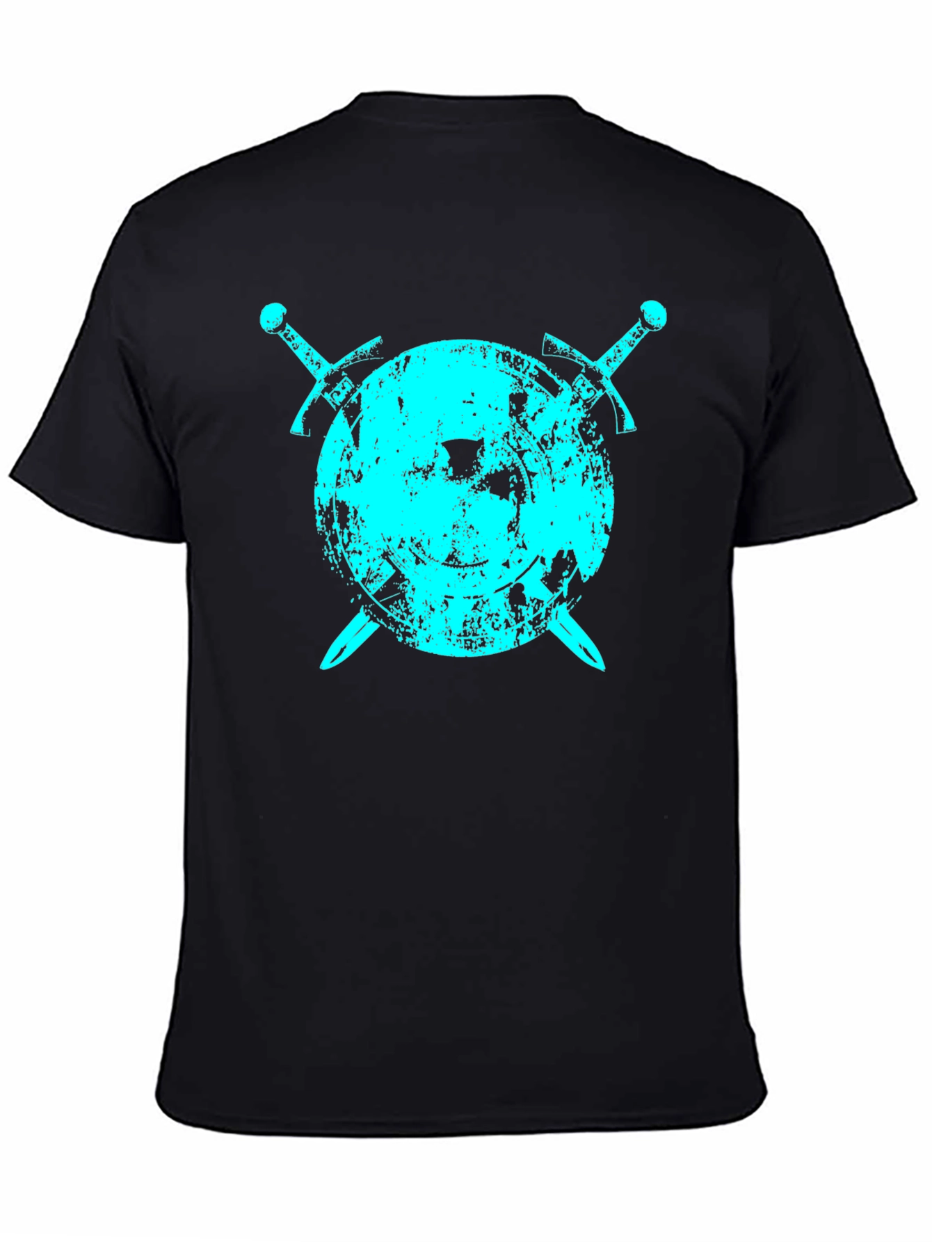 Shield & Swords Graphic T-Shirt - Black