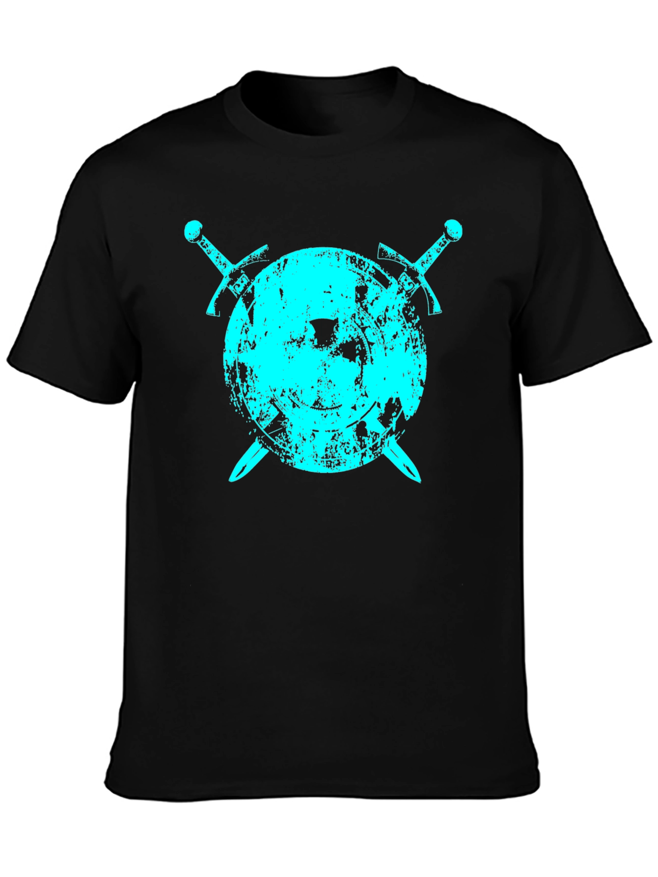 Shield & Swords Graphic T-Shirt - Black