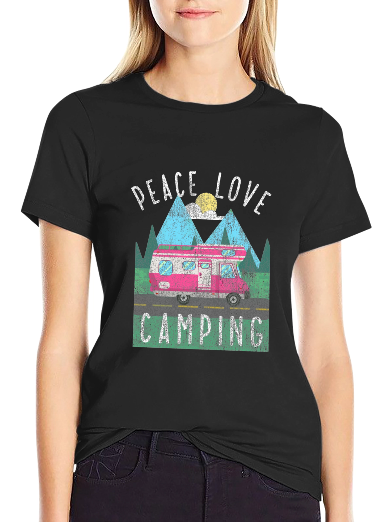 Peace Love Camping Graphic Tee