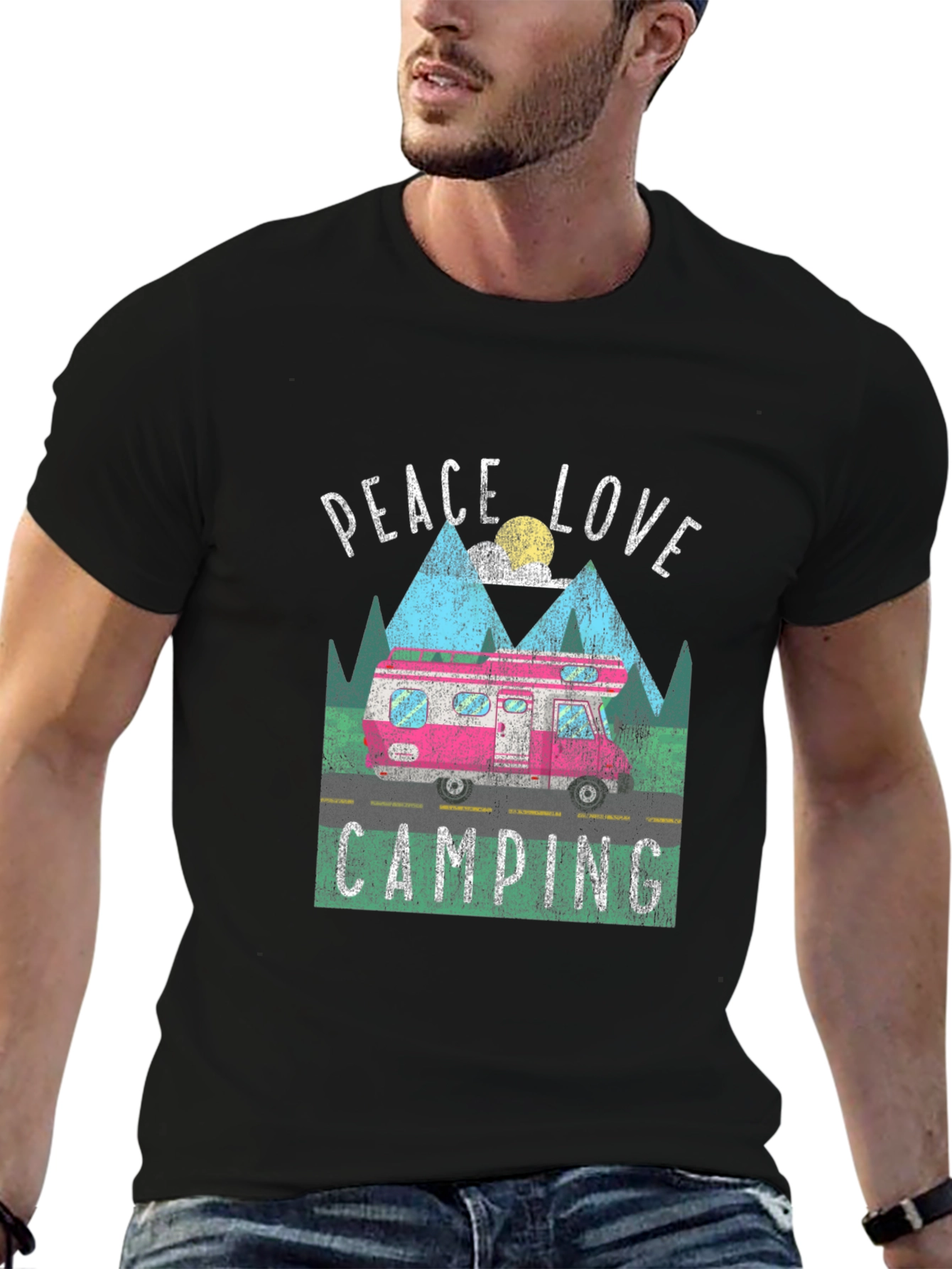 Peace Love Camping Graphic Tee