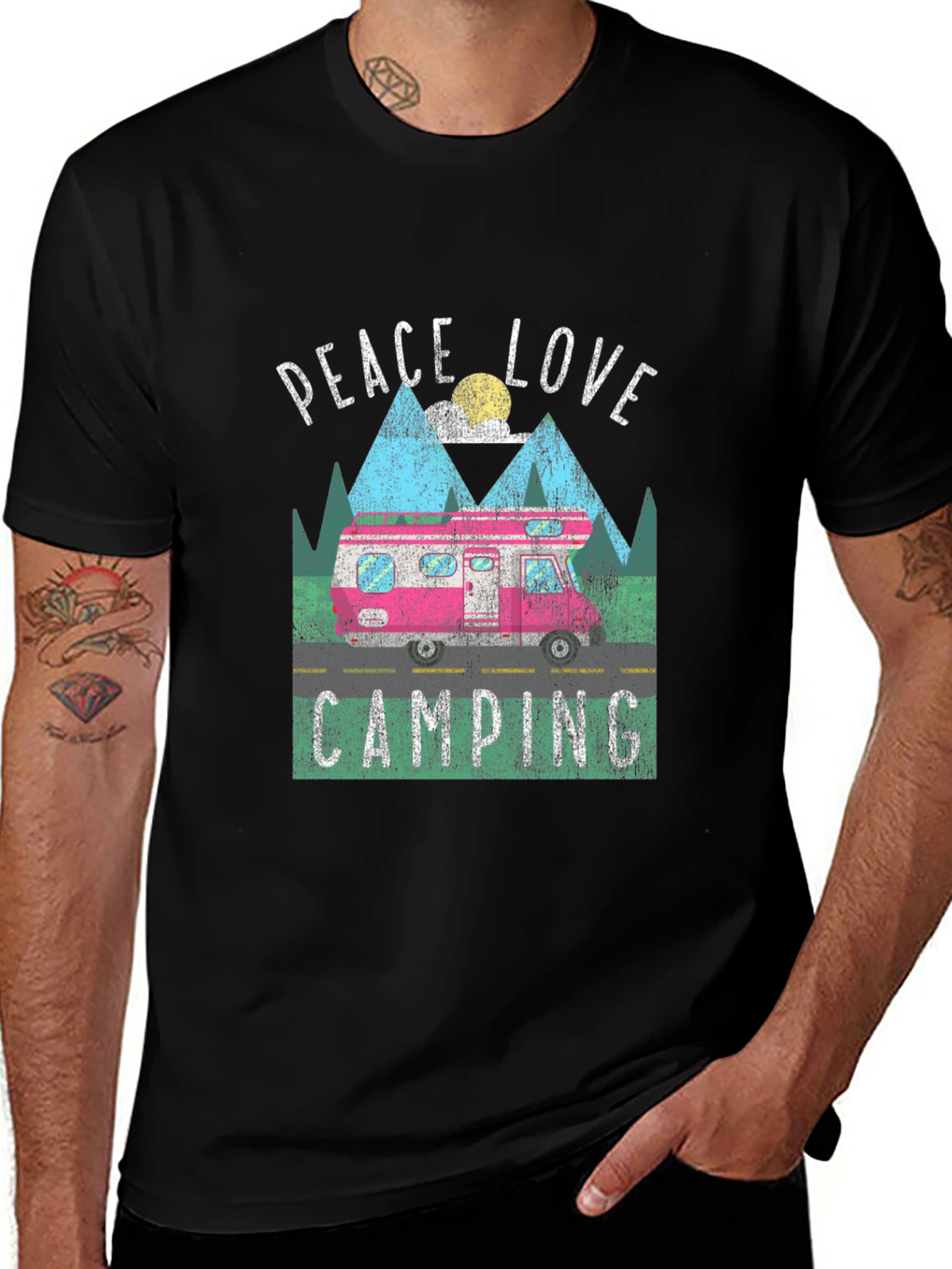 Peace Love Camping Graphic Tee