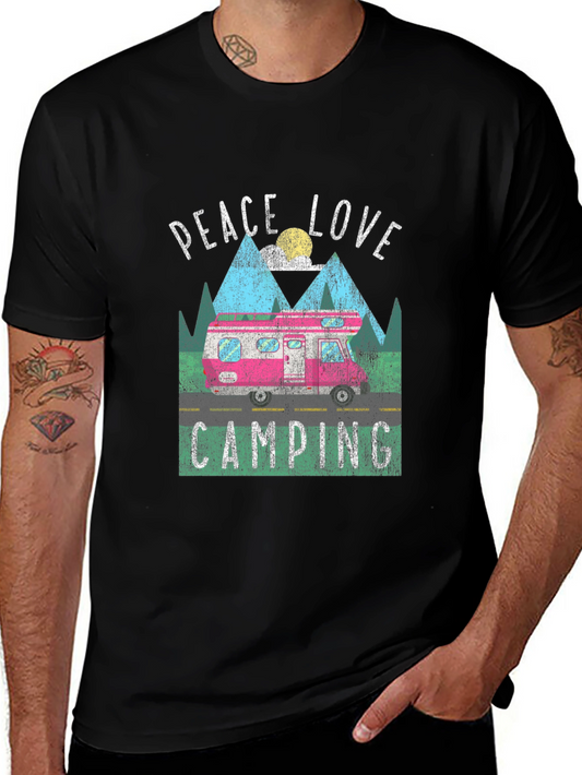 Peace Love Camping Graphic Tee