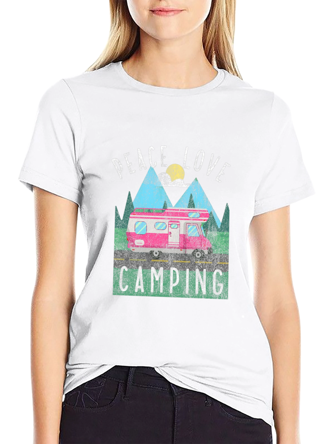 Peace Love Camping Graphic Tee