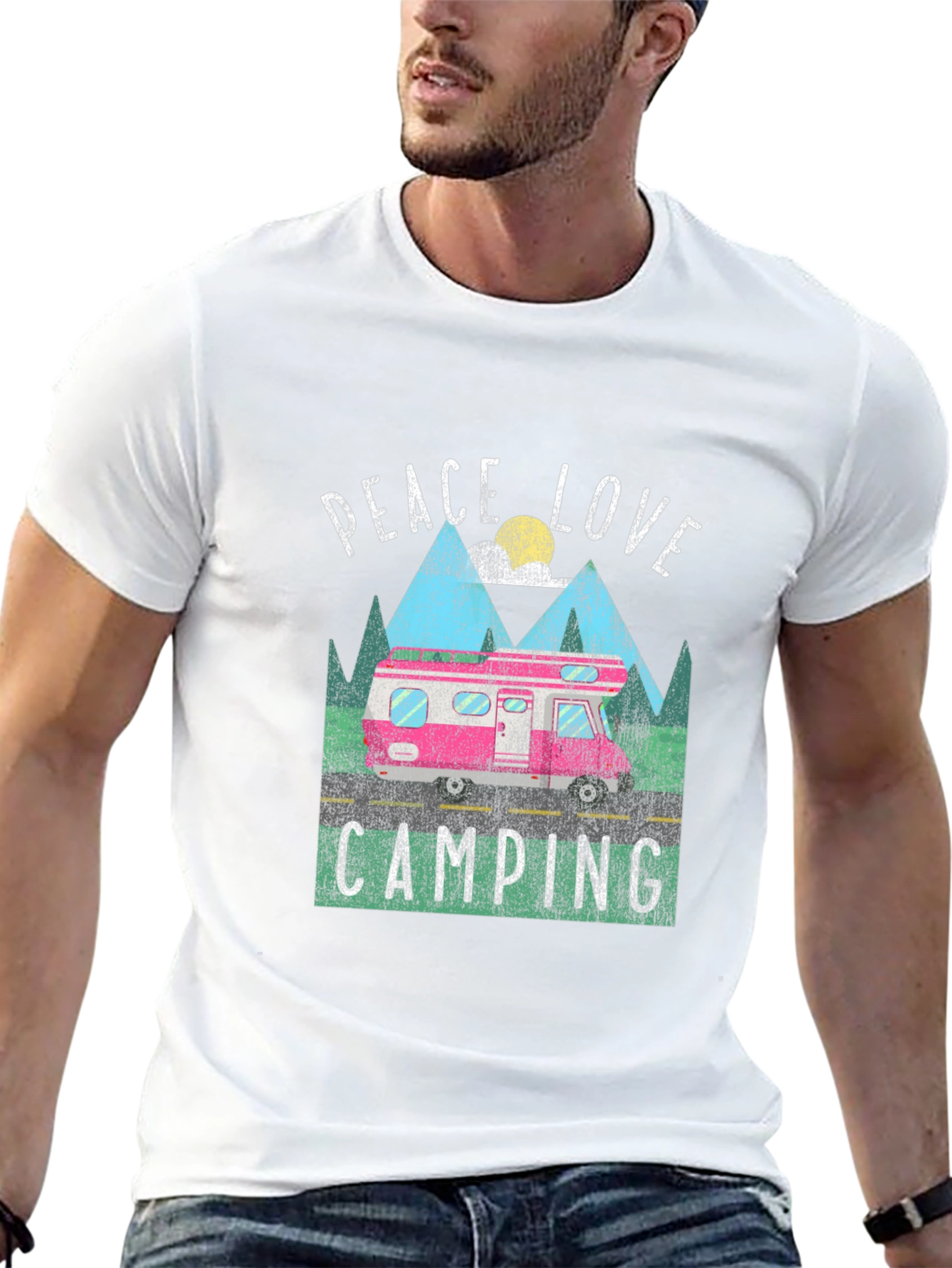 Peace Love Camping Graphic Tee
