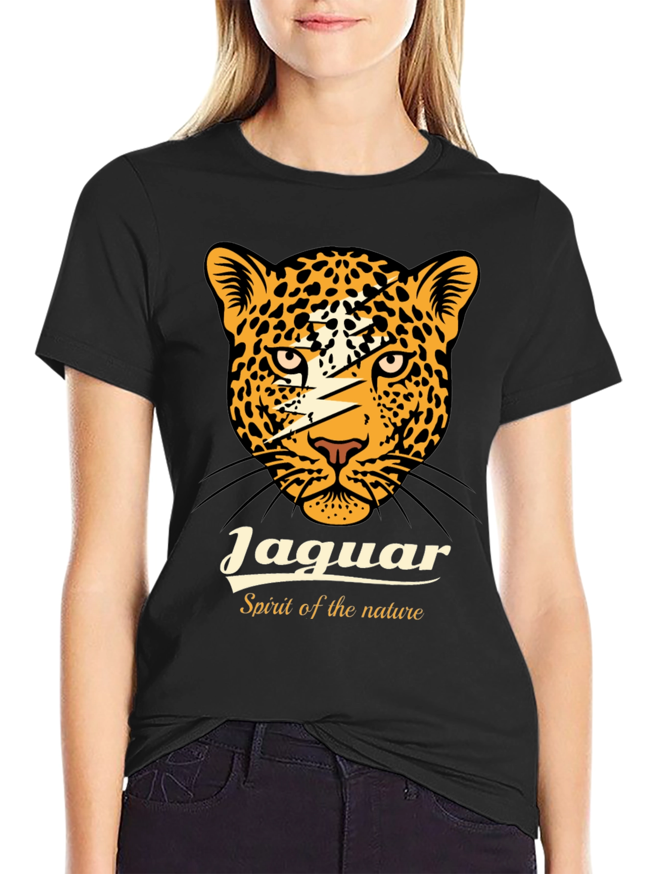 Jaguar Spirit Graphic Tee - Black