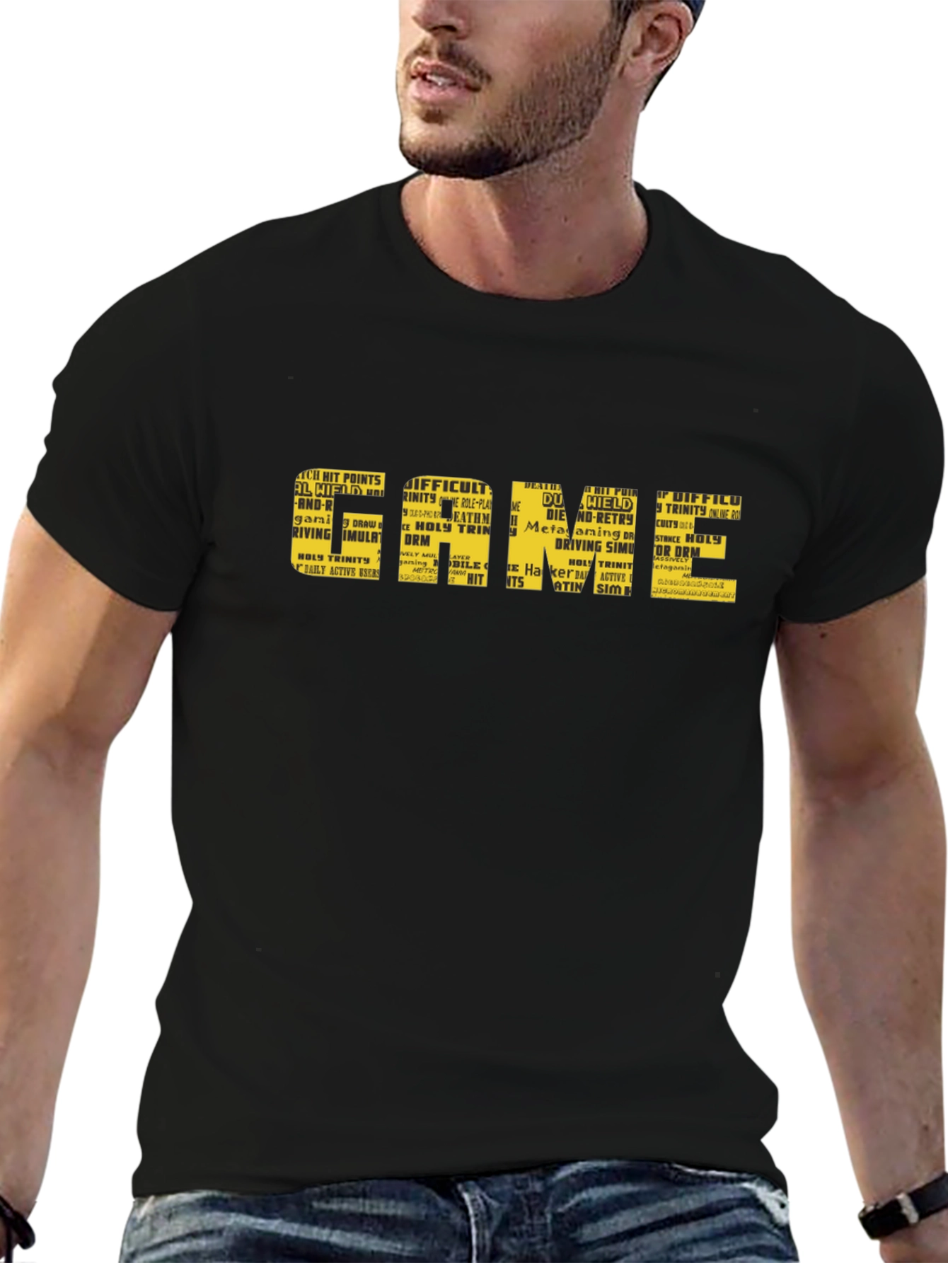Gaming T-Shirt - GAME Word Art Design