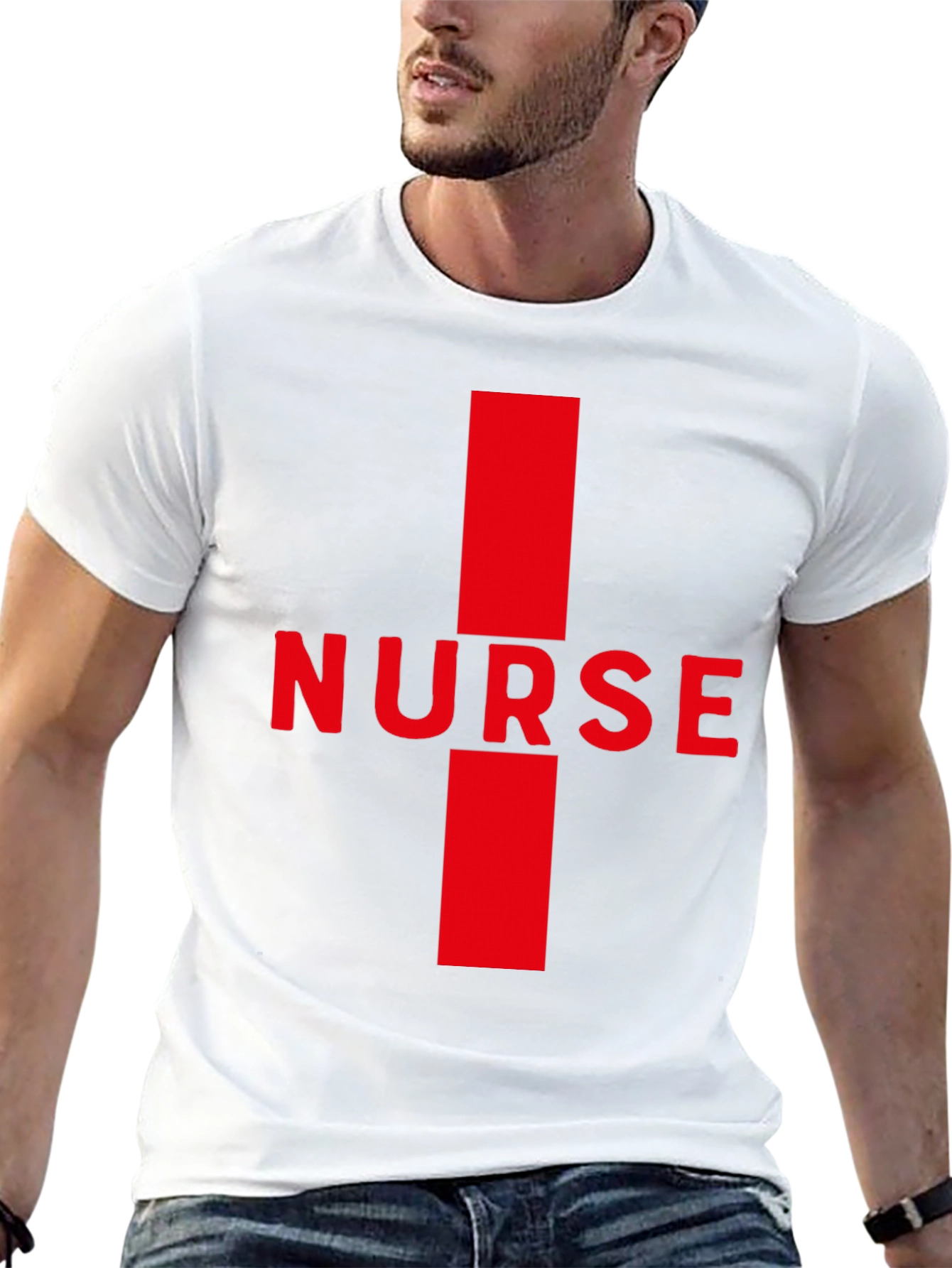 Nurse Red Cross Black T-Shirt